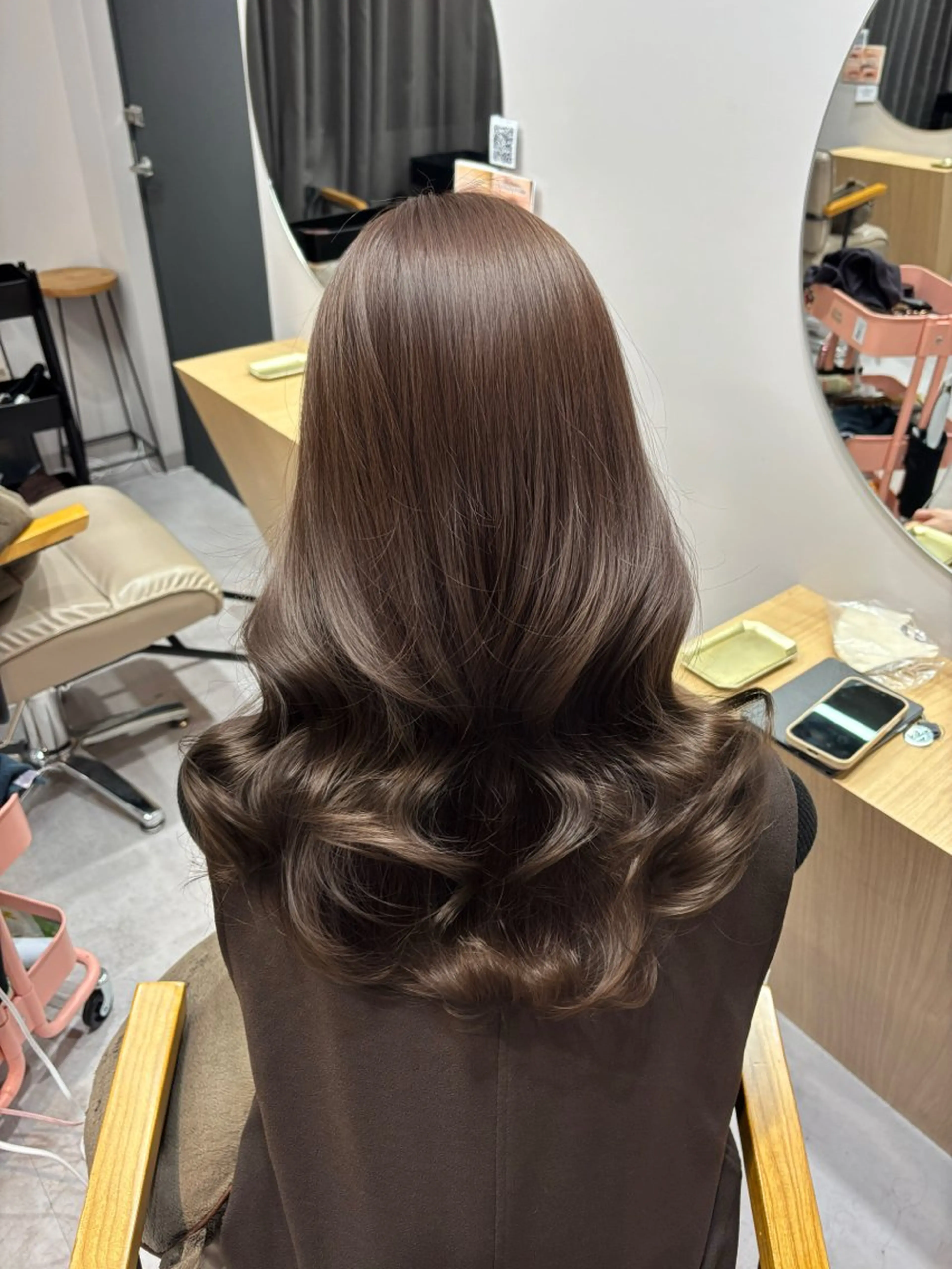 セミロング カラー ブラウンカラー チョコレートブラウン ヘアカラー トリートメント COAPLUS所属・韓国/レイヤー/ 前髪/Asamiのヘアスタイル