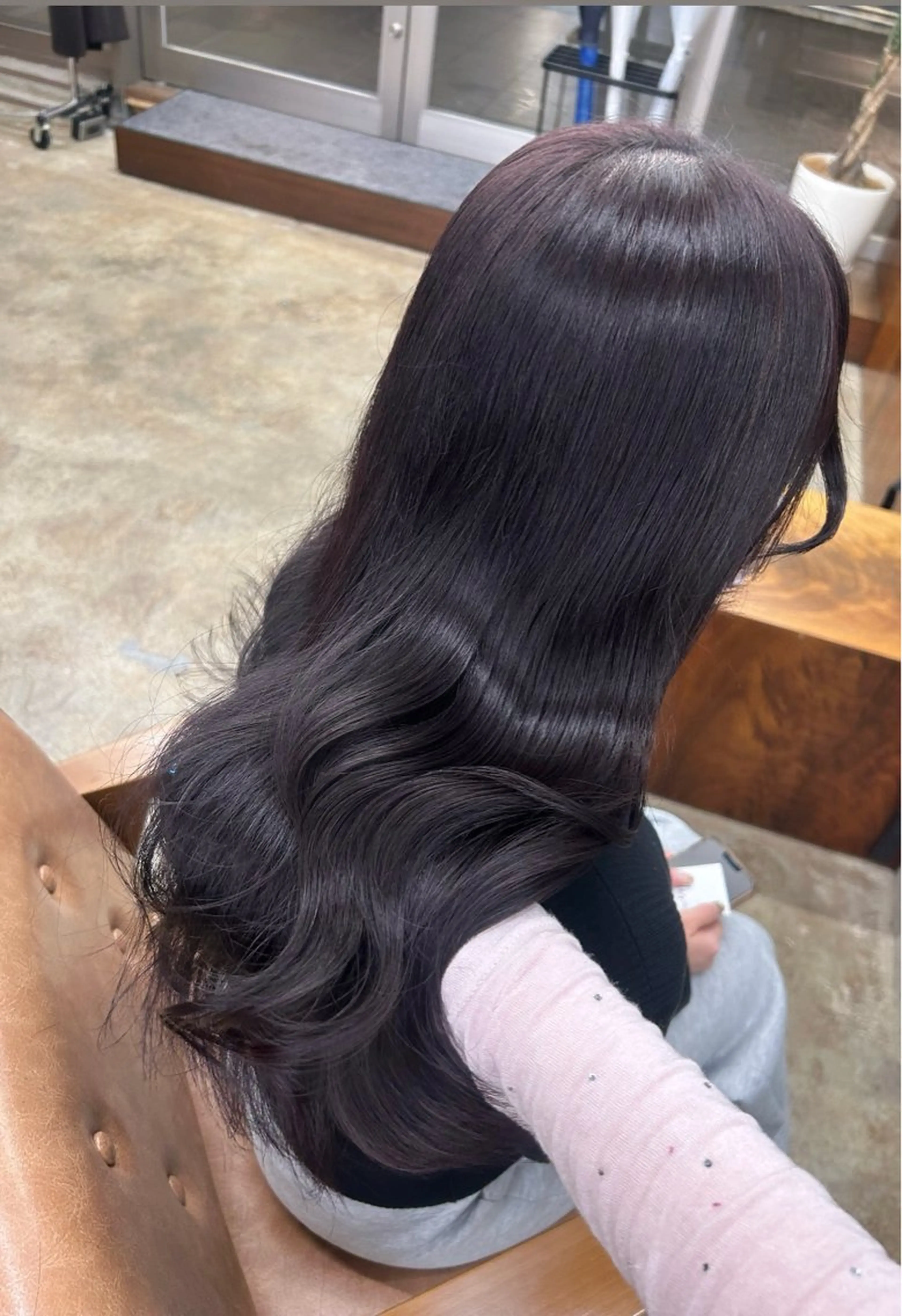 ロング カラー ヘアカラー トリートメント ♡ラベンダー/ピンク /顔まわり♡ネイロのヘアスタイル