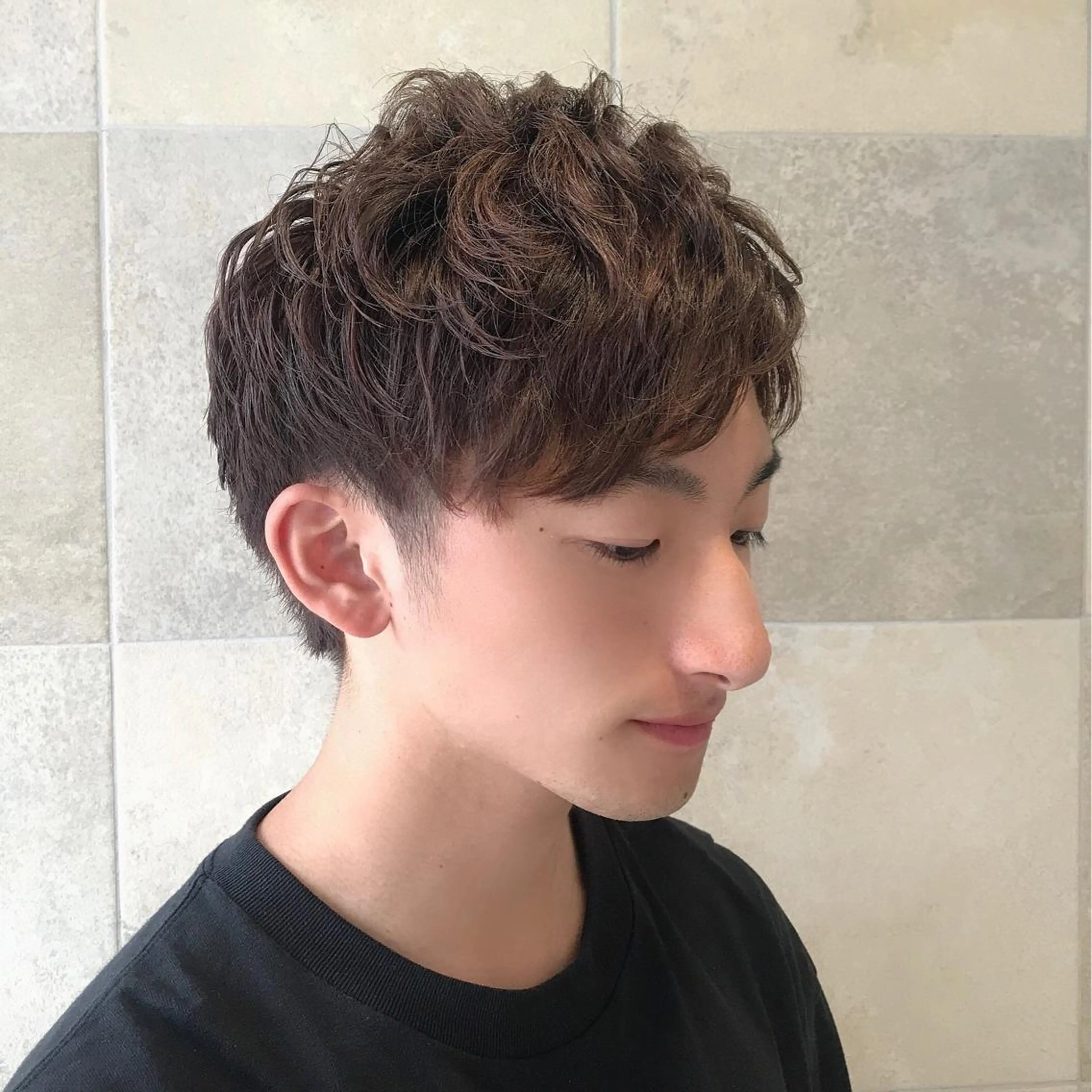 パーマ メンズ 田中 あかねのヘアスタイル
