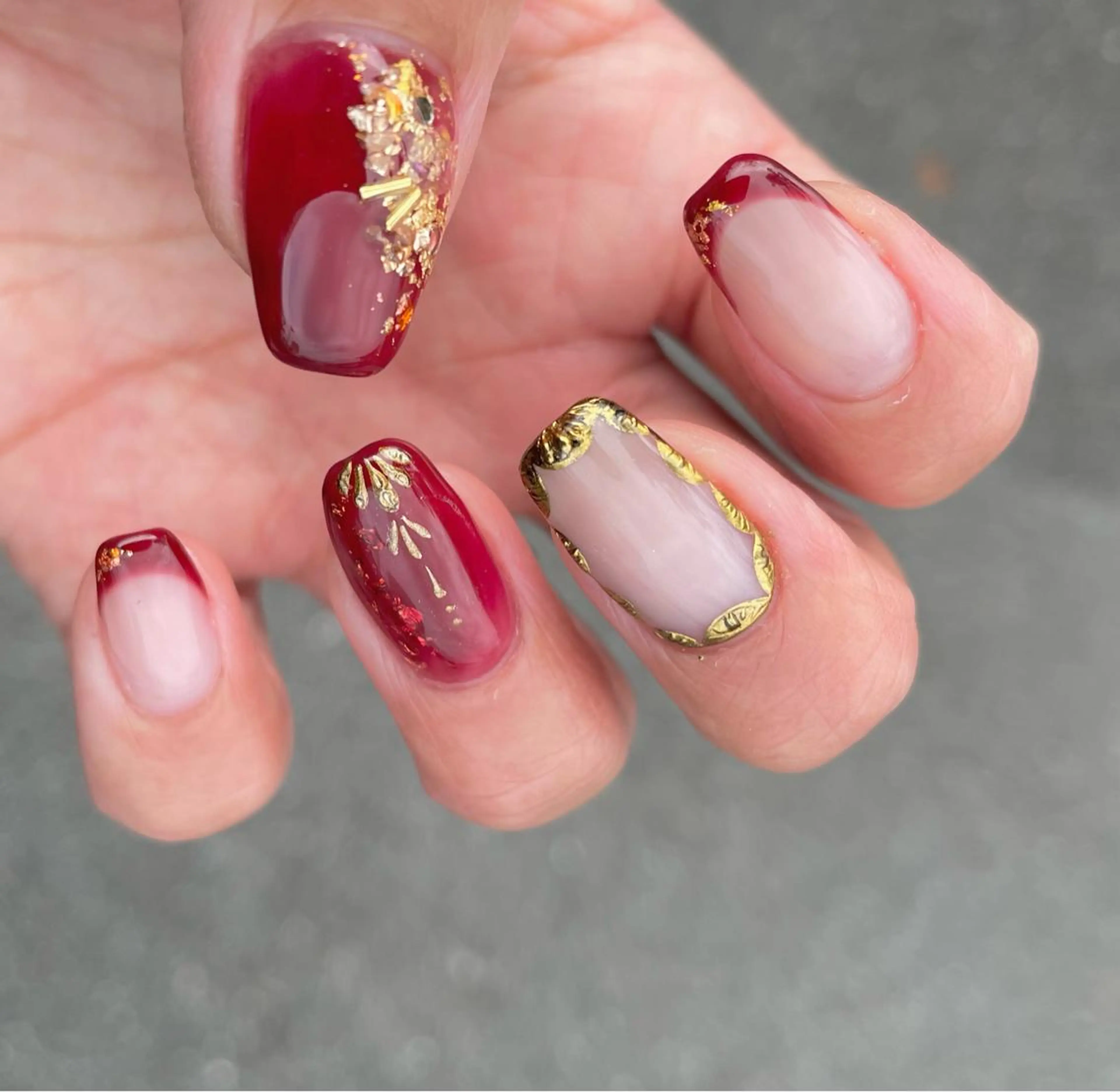 ネイル 持ち込み tete'o nail RIEのネイルデザイン