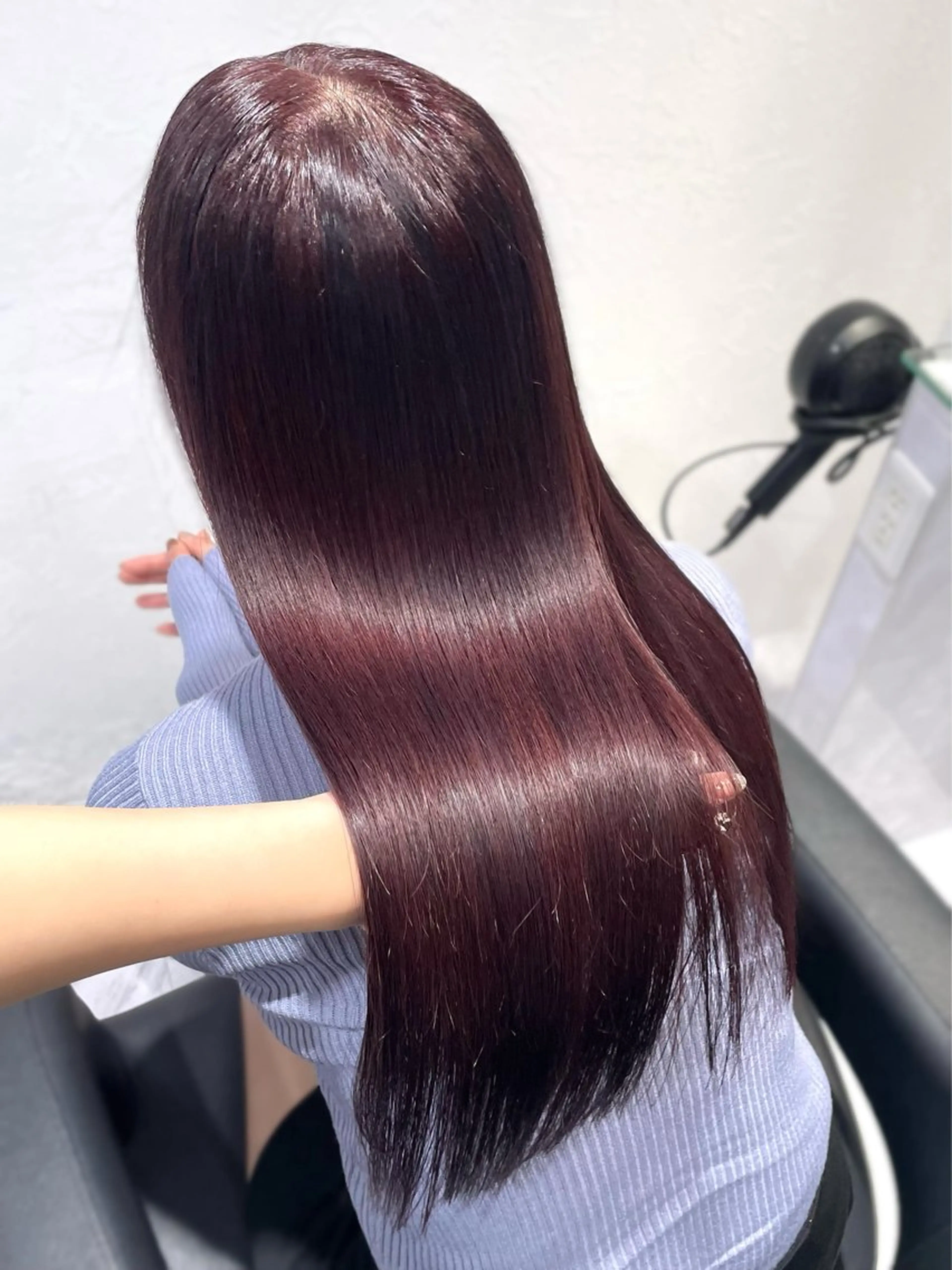 ロング カラー ラベンダーカラー ピンクカラー 表参道♡暗髪^ྀི 艶カラー♡アユミのヘアスタイル