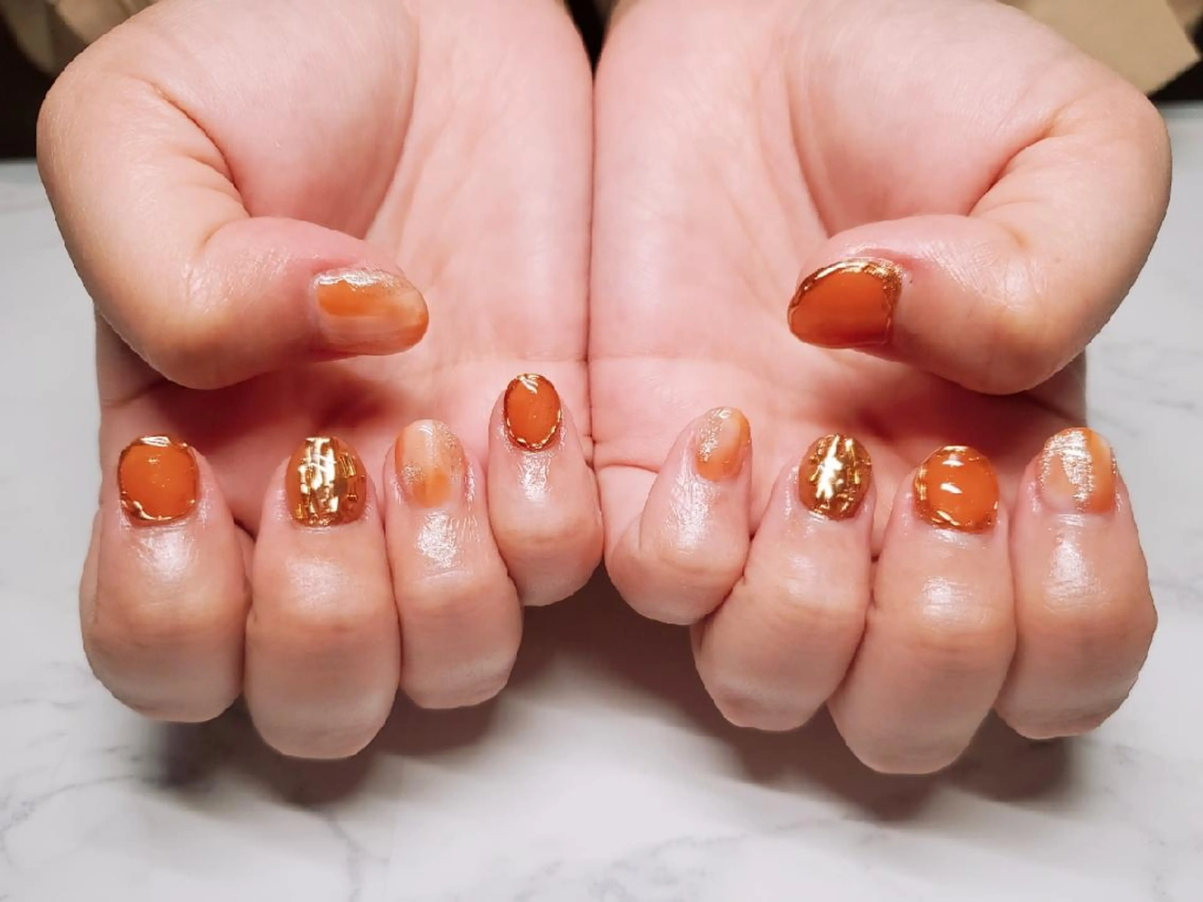 ネイル スカルプネイル ハンドネイル ハンドケア 佐藤 結衣のネイルデザイン