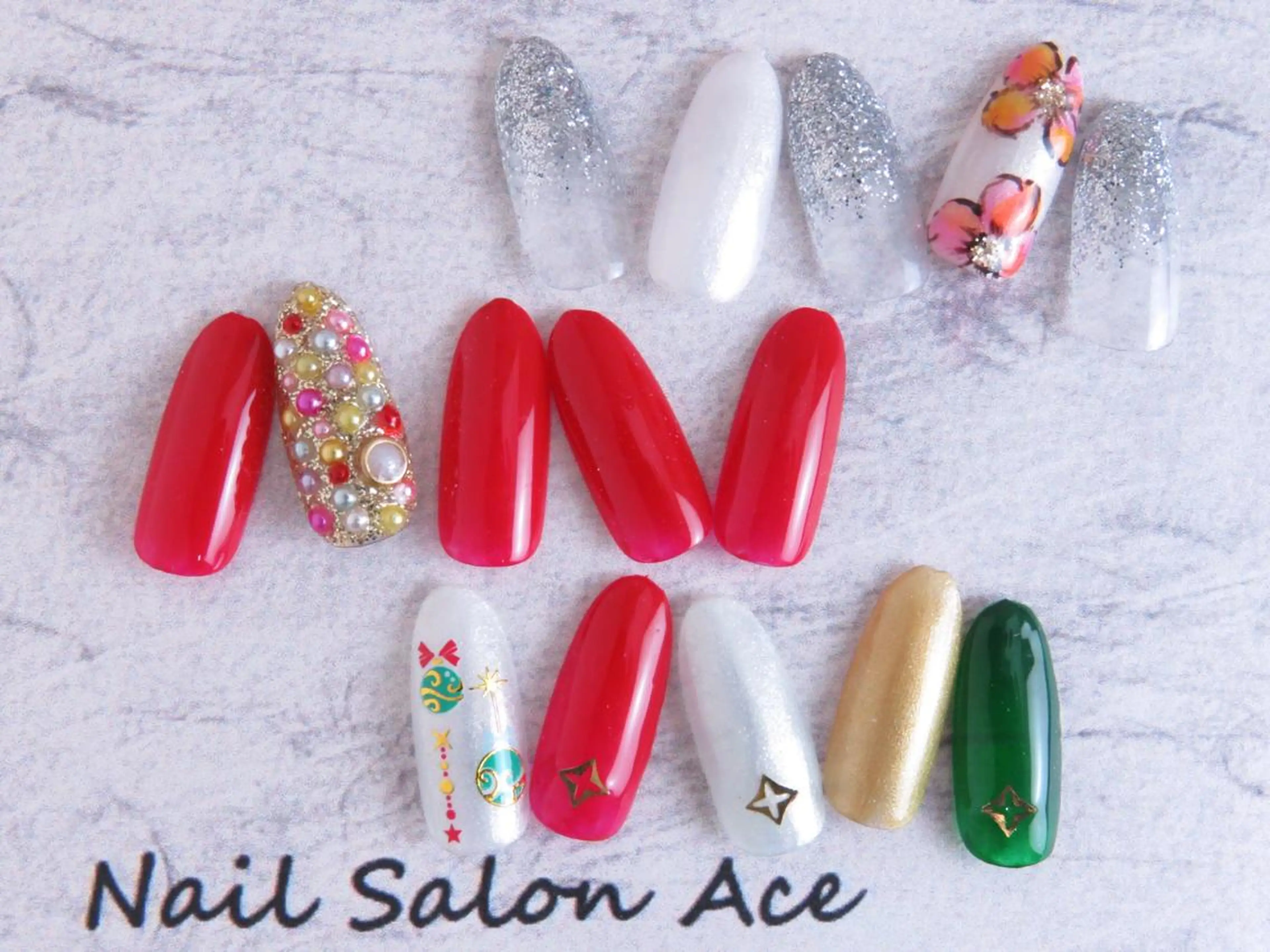 ネイル Beauty Salon Ace（ネイルサロン　エース）所属・池袋フィルイン Ace♡長さだしのネイルデザイン