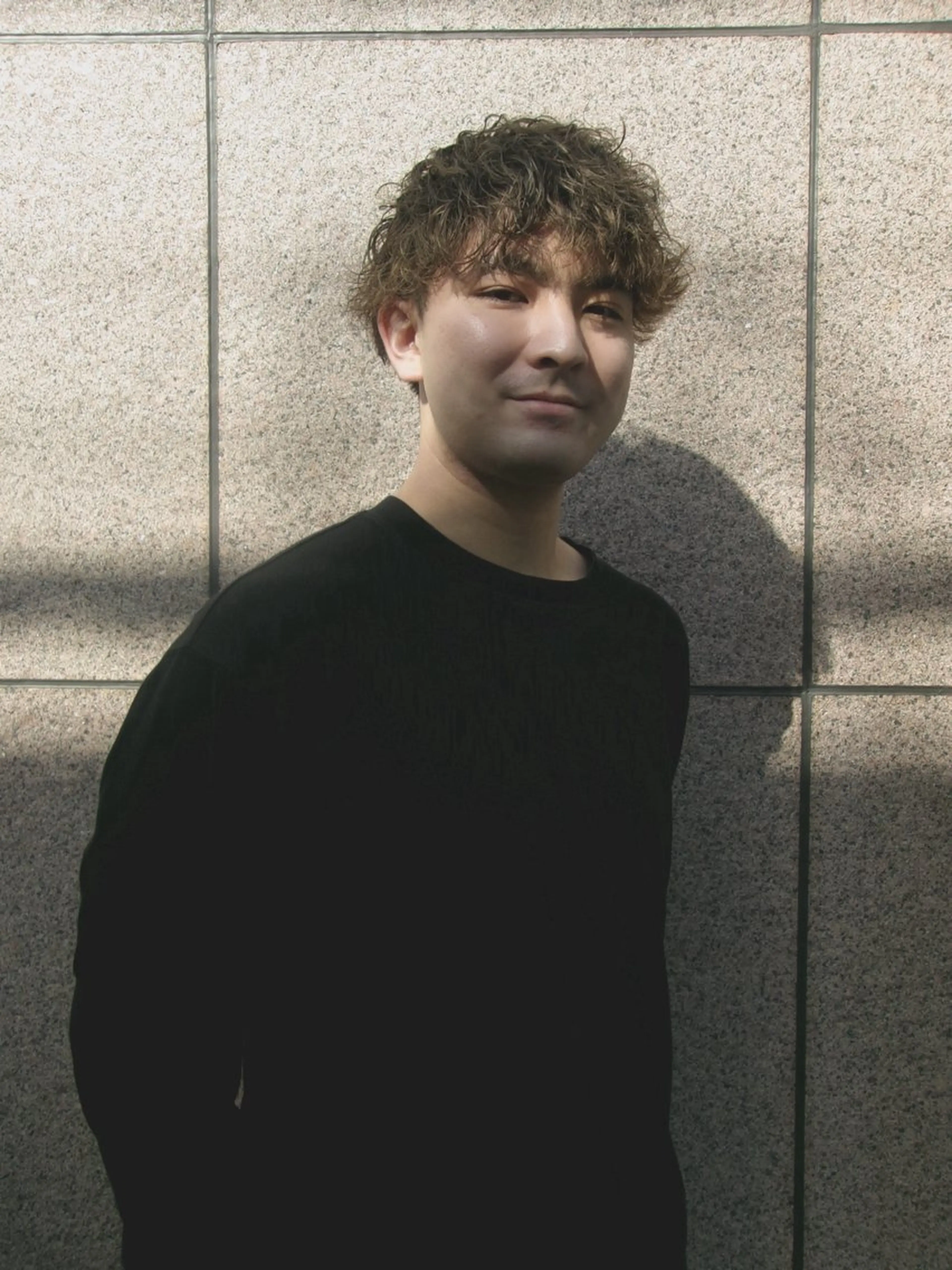 メンズカット＋ブリーチ毛ケアパーマの写真