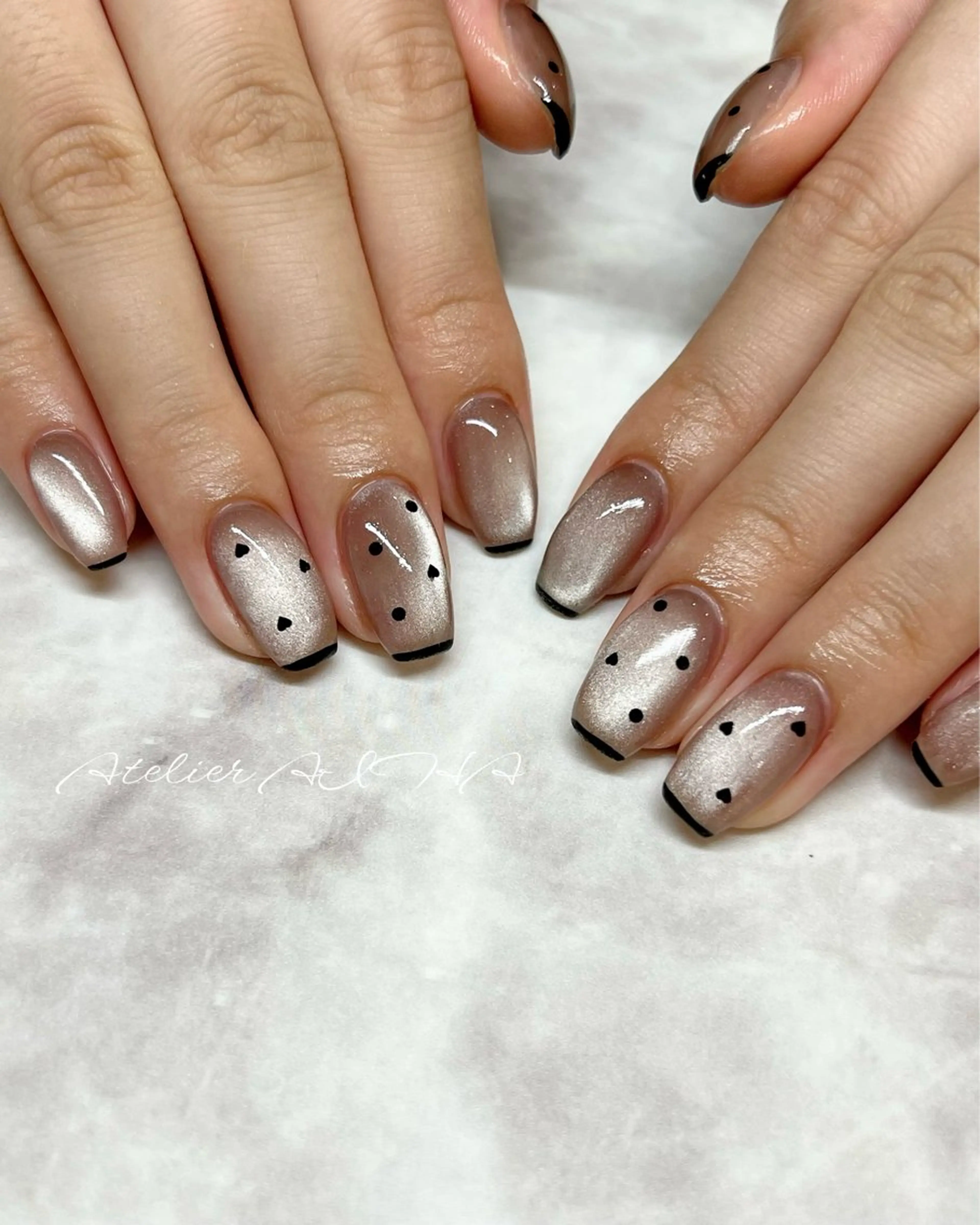 ミディアム ハンドネイル アトリエAIHA所属・アトリエAIHA★ フィルイン推奨サロンのネイルデザイン