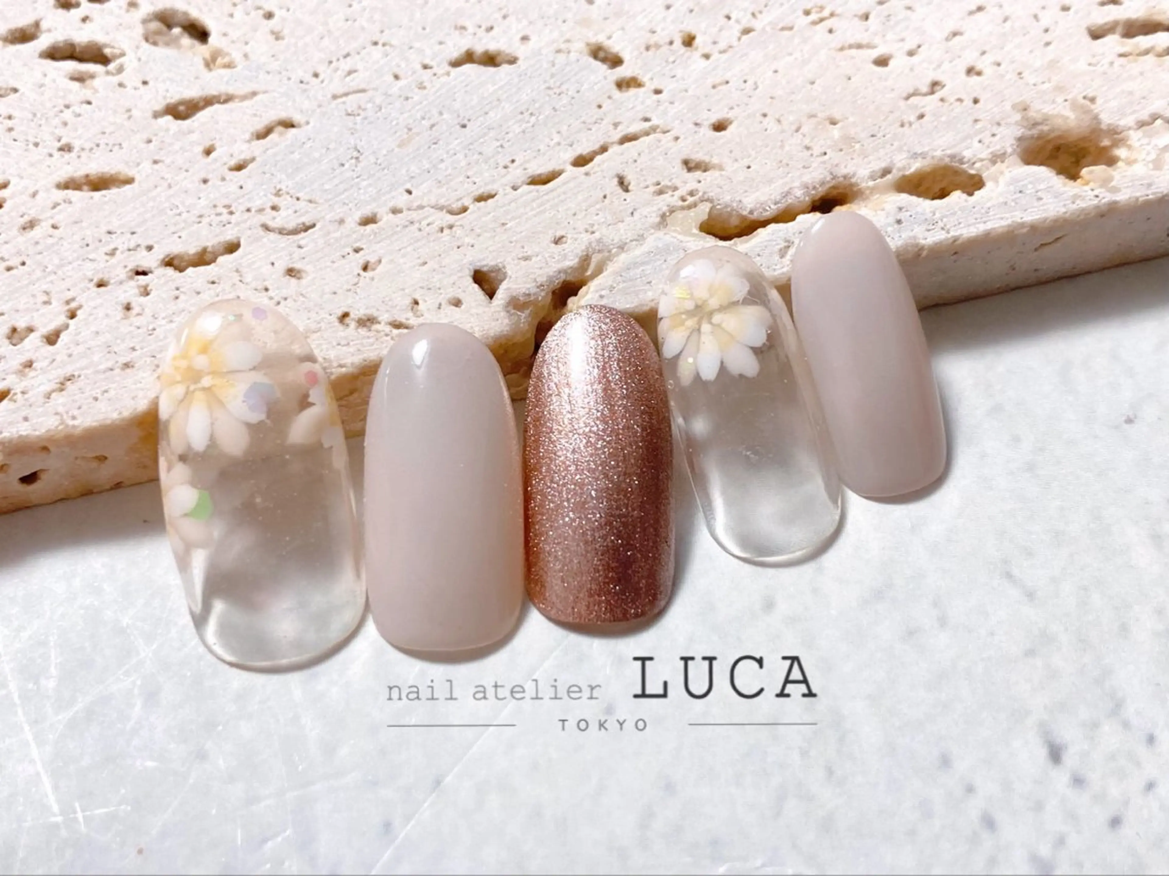 【ハンド】【オフなし】自爪を削らない🫧シェラックスタンダードアートコース💅🏻（40色以上）の写真