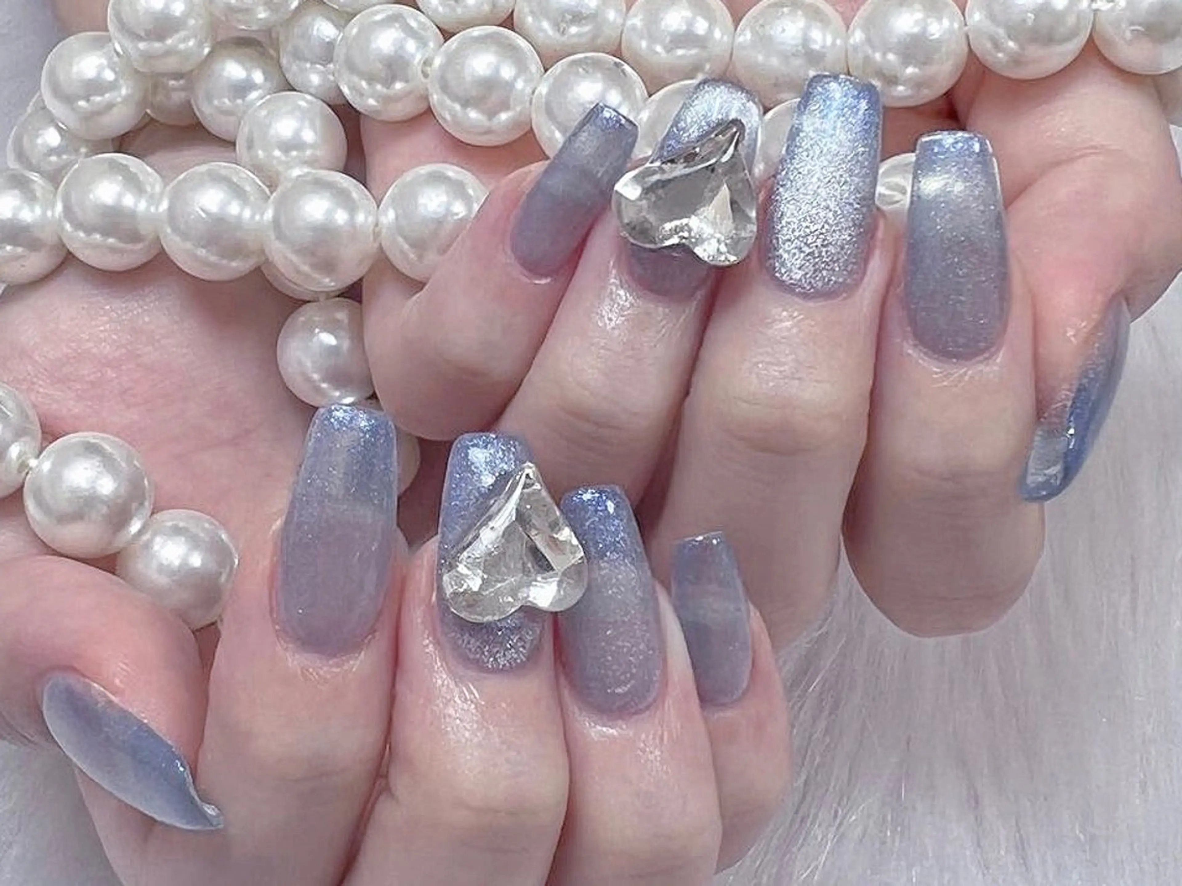 ネイル マグネットネイル スカルプネイル ハンドネイル ハンドケア DEMAIN- 🕊️のネイルデザイン