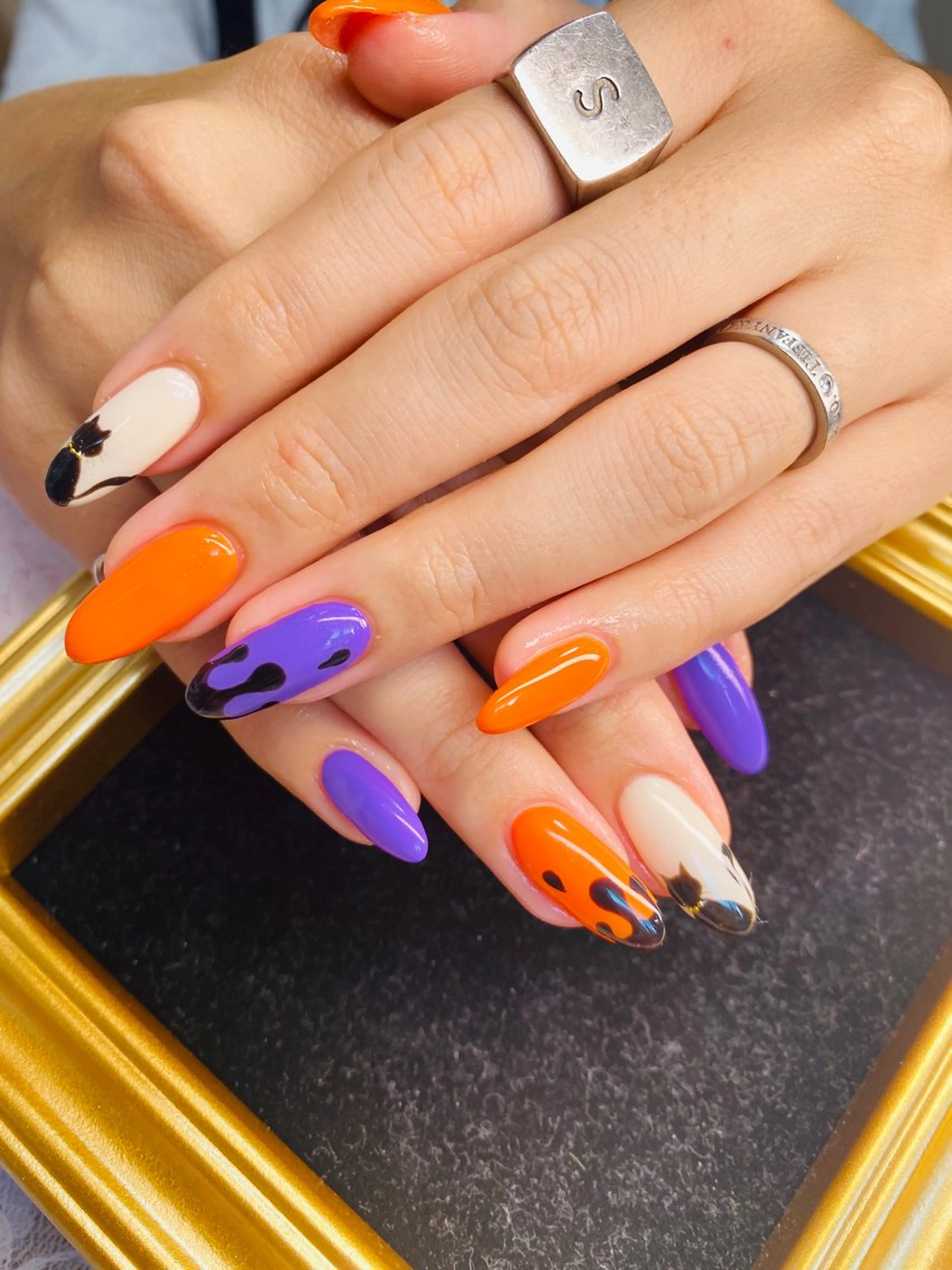 ネイル ハロウィン HandS ネイル 自宅サロンのネイルデザイン