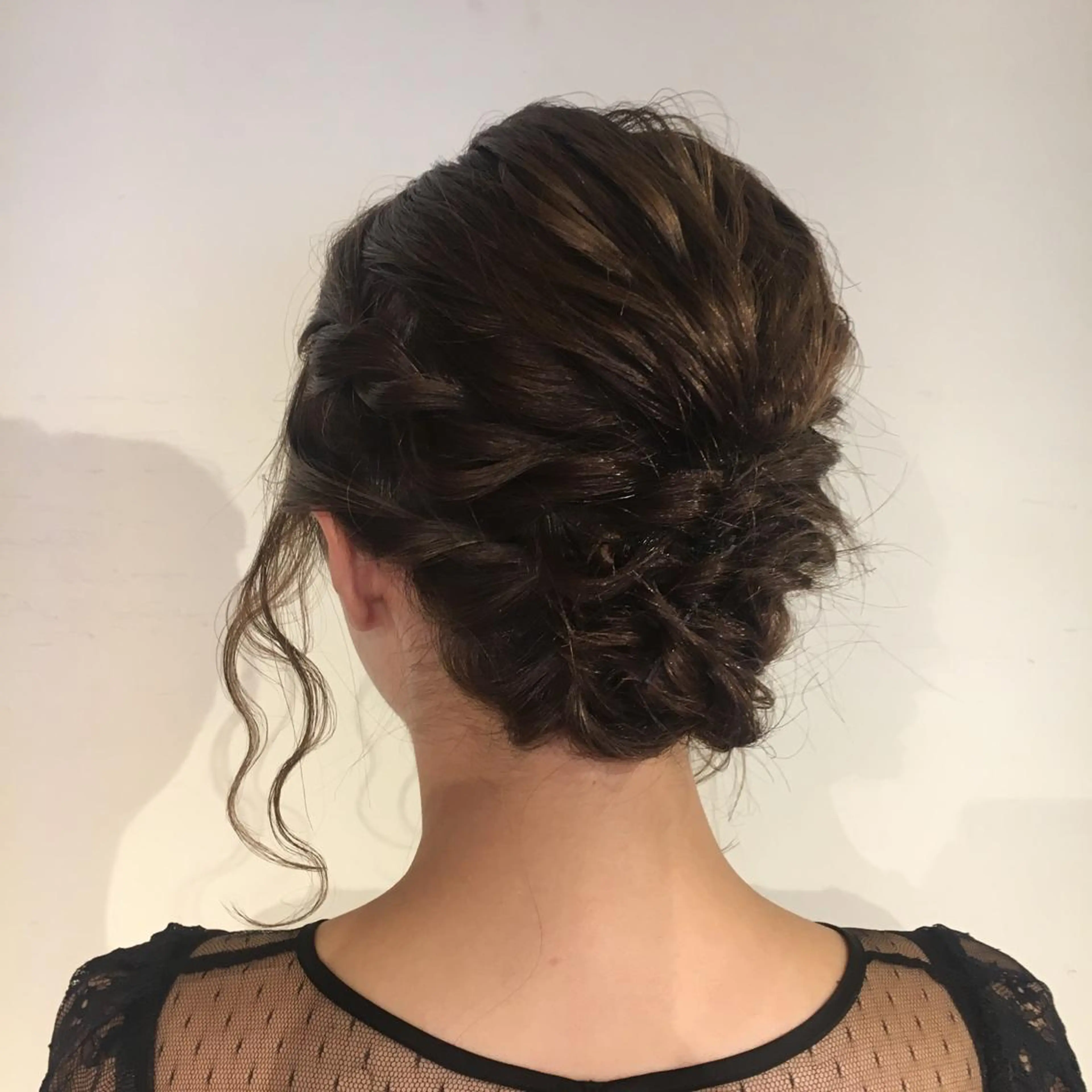 ミディアム ヘアアレンジ 野崎 ひかりのヘアスタイル