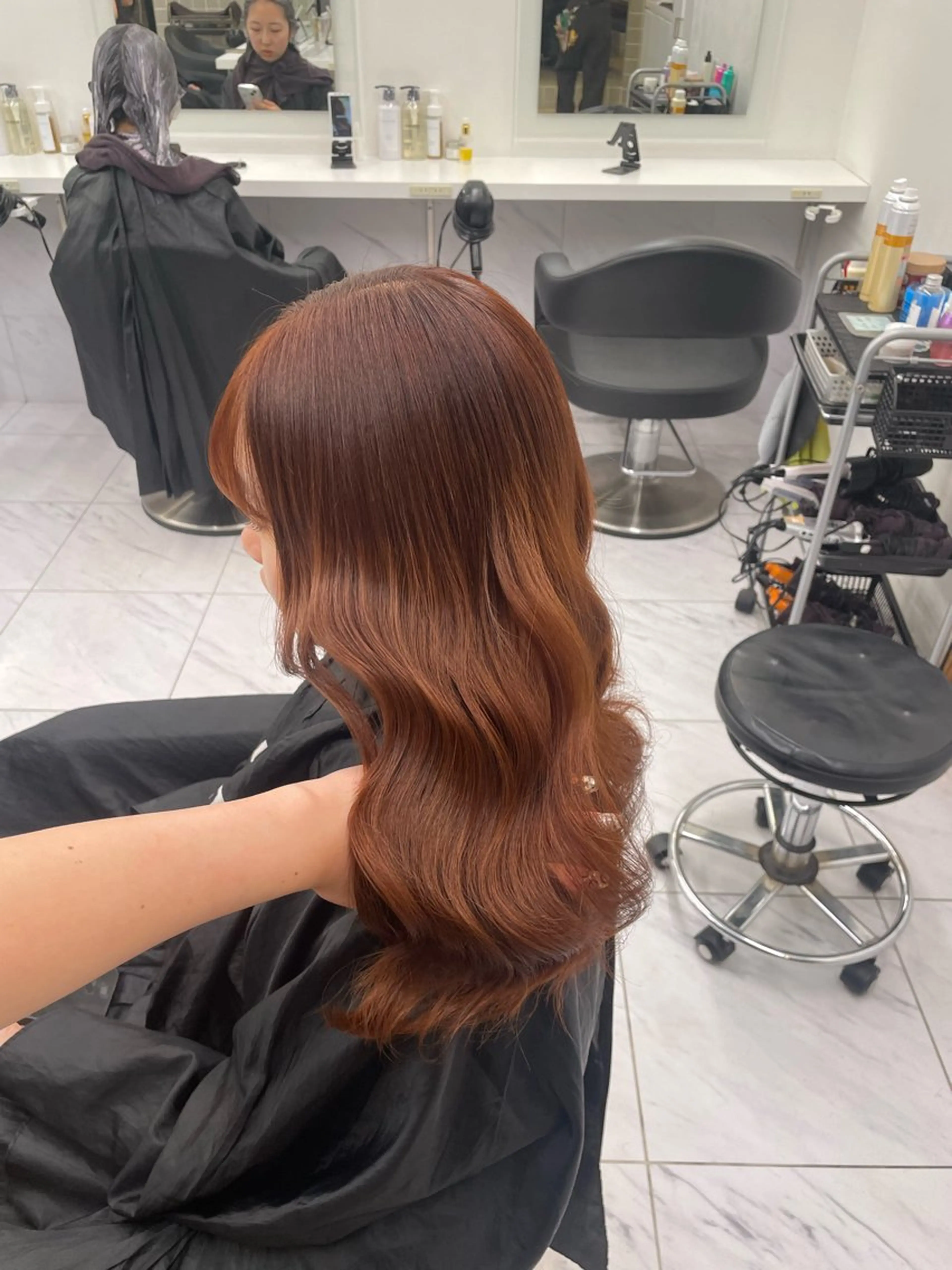 ロング カラー ヘアアレンジ ヘアカラー トリートメント ヘアセット 💗横浜美容室 💗HARUNAのヘアスタイル