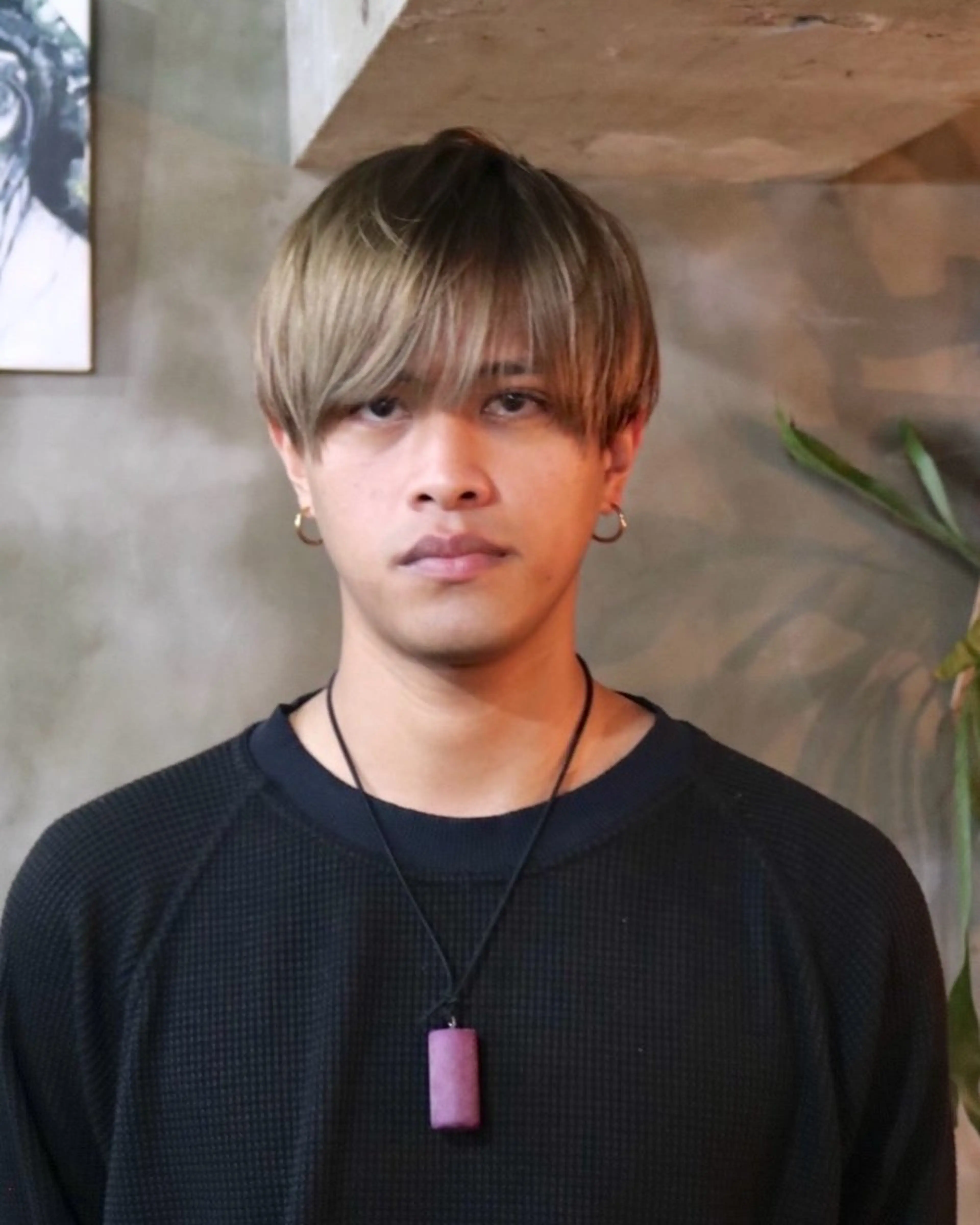 ミディアム カラー メンズ カット ヘアカラー 木村陸弥 似合わせ 透明感カラー🌿のヘアスタイル