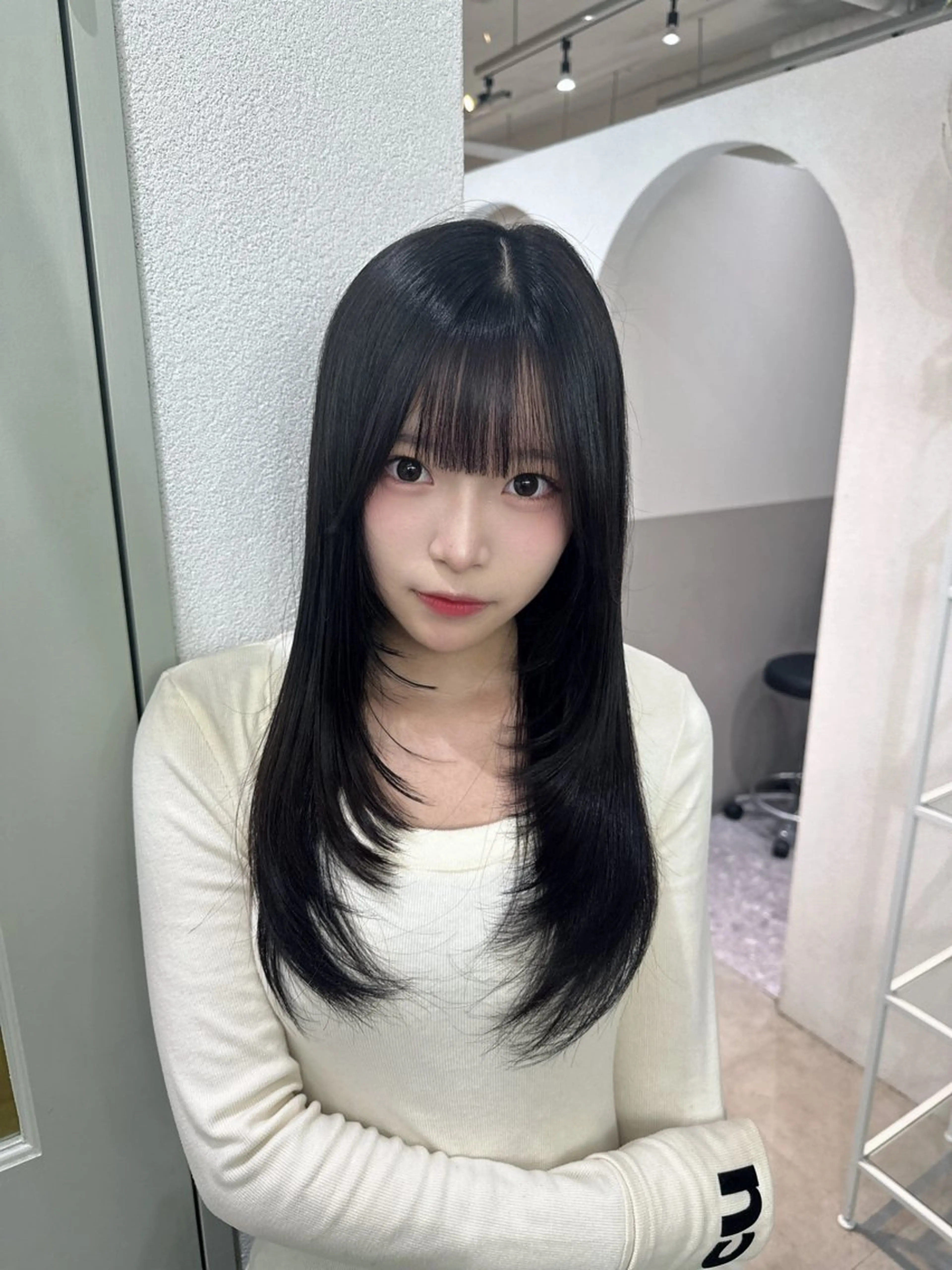 セミロング カラー カット ヘアカラー トリートメント 🪞個室サロン/韓国 艶髪/keito🪞のヘアスタイル