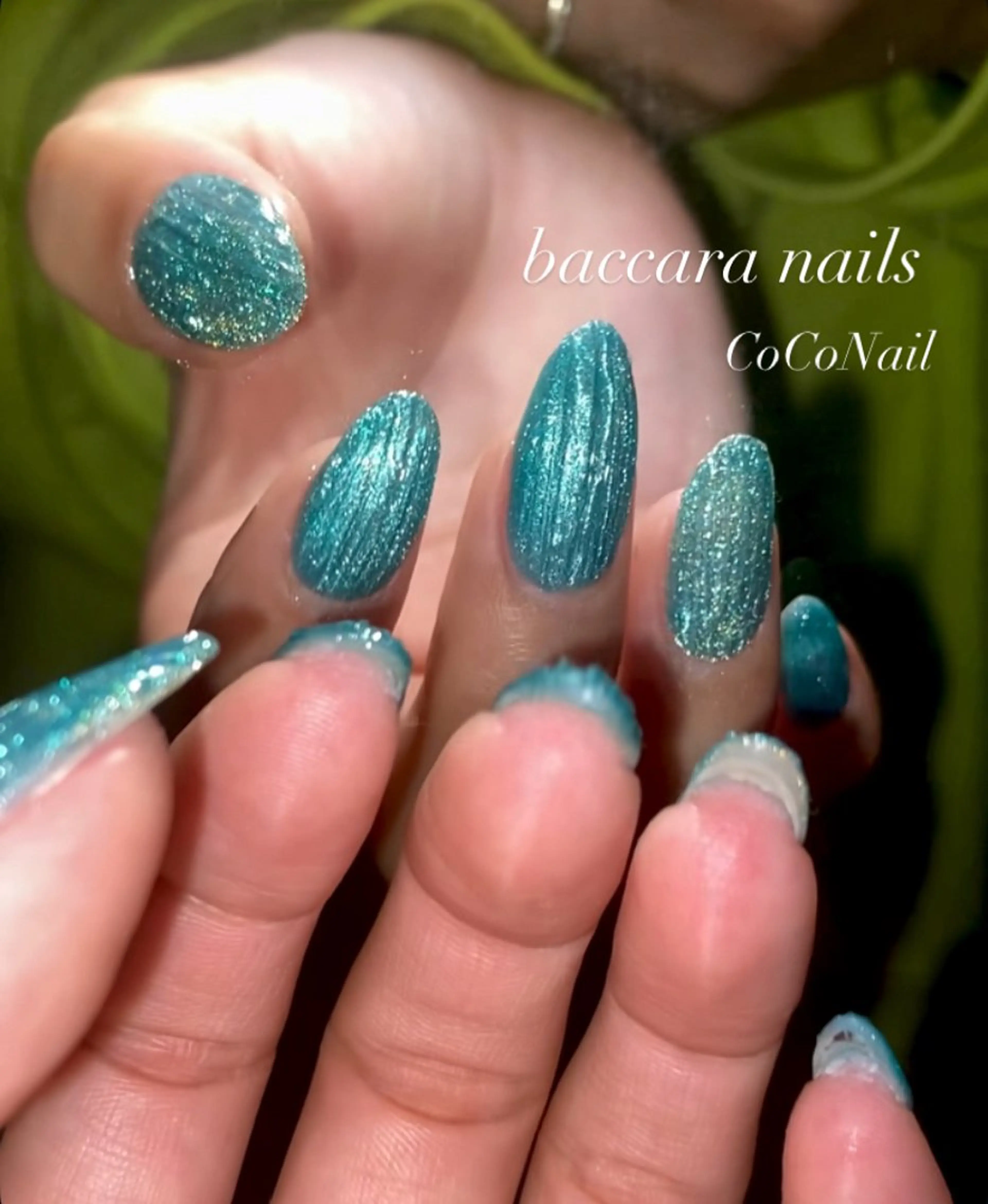 ネイル キラキラネイル 𝐒. 𝐒𝐚𝐰𝐚のネイルデザイン