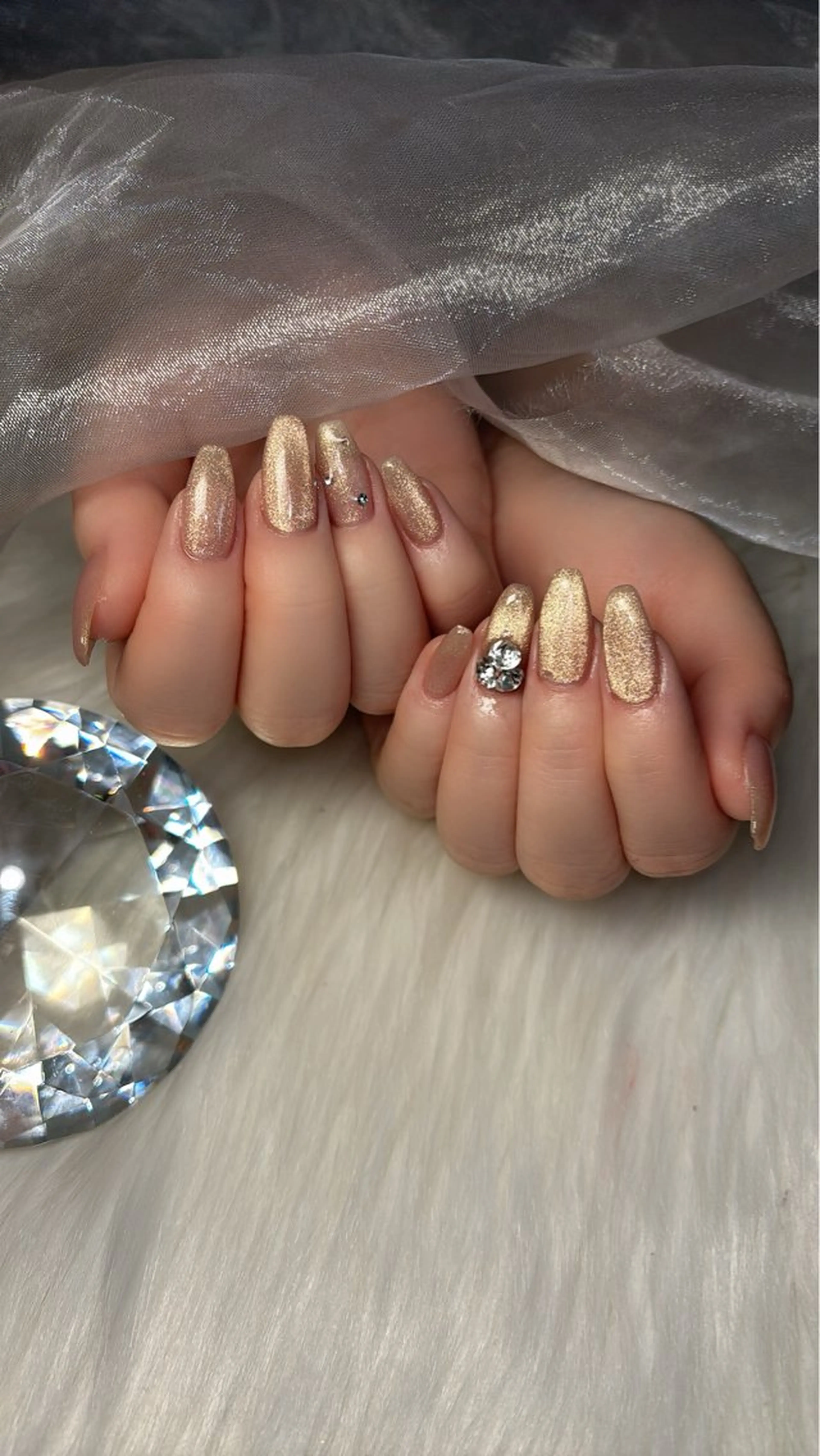 ネイル マグネットネイル ハンドネイル salon de belnetta所属・kayo 💅のネイルデザイン