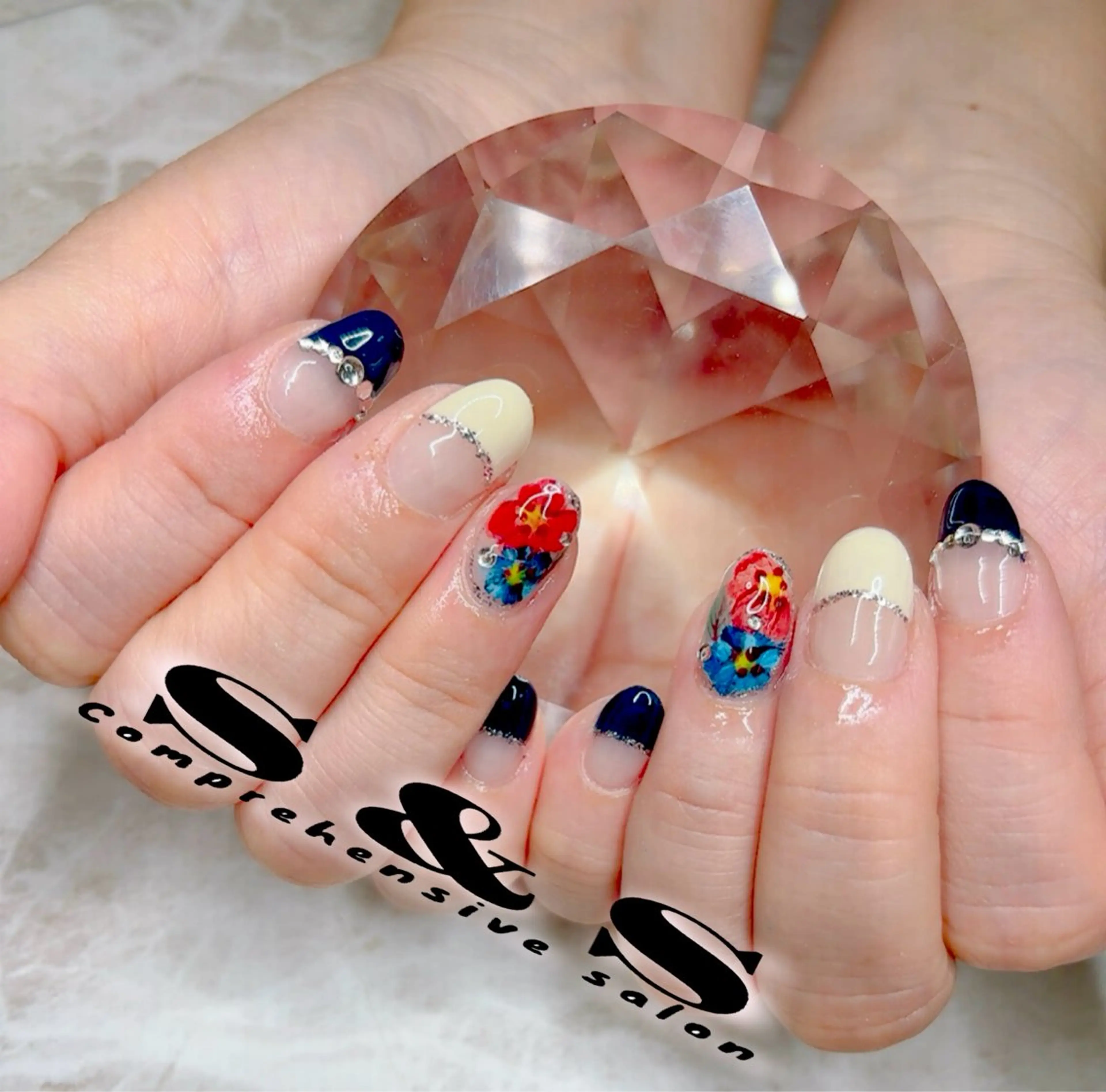 ネイル 長さ出し フラワーネイル メンズネイル 持ち込み S&S 村田小百合のネイルデザイン