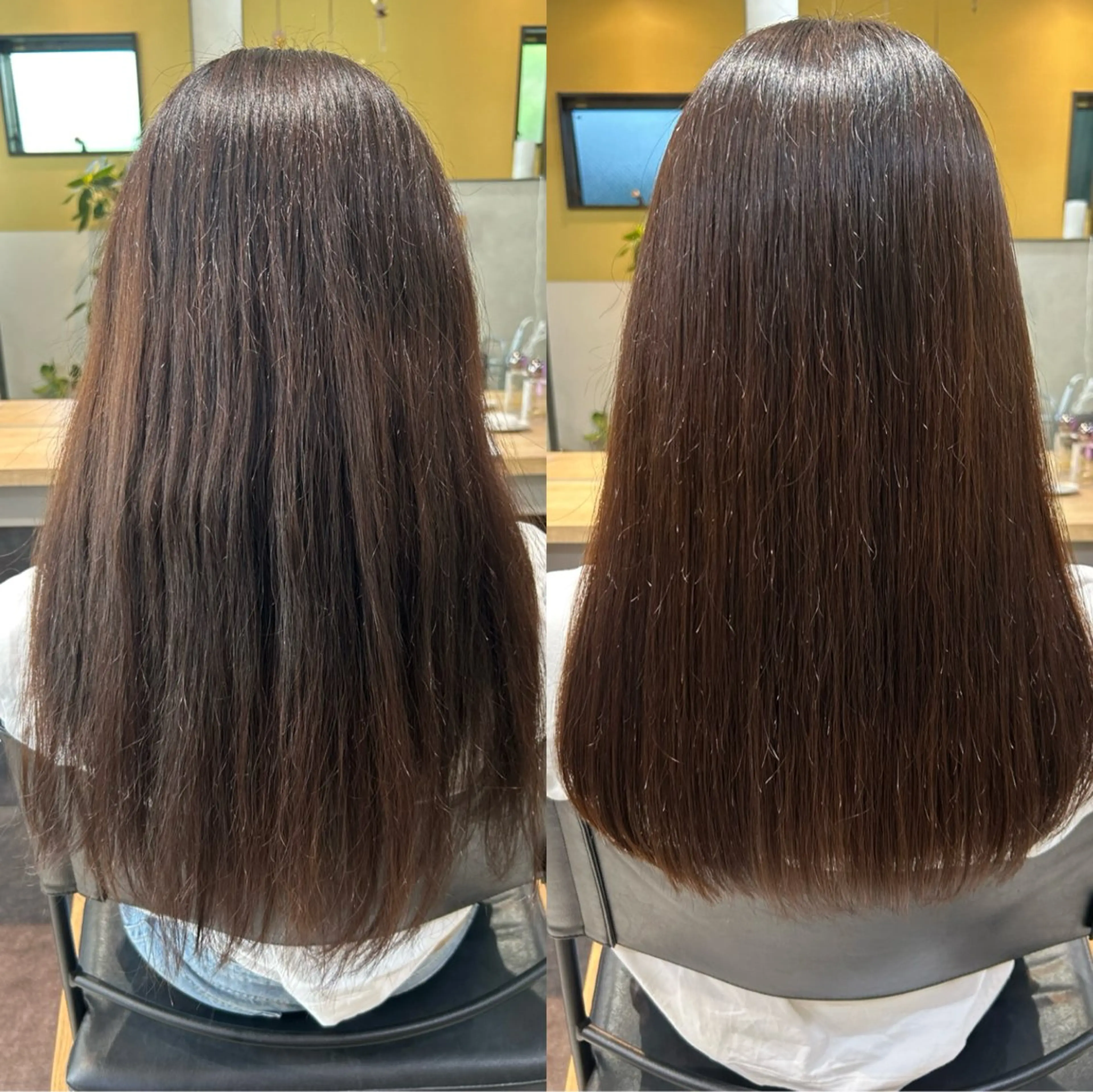 ロング パーマ ストレートパーマ カット 縮毛矯正 トリートメント hub hair レイヤー/透明感のヘアスタイル