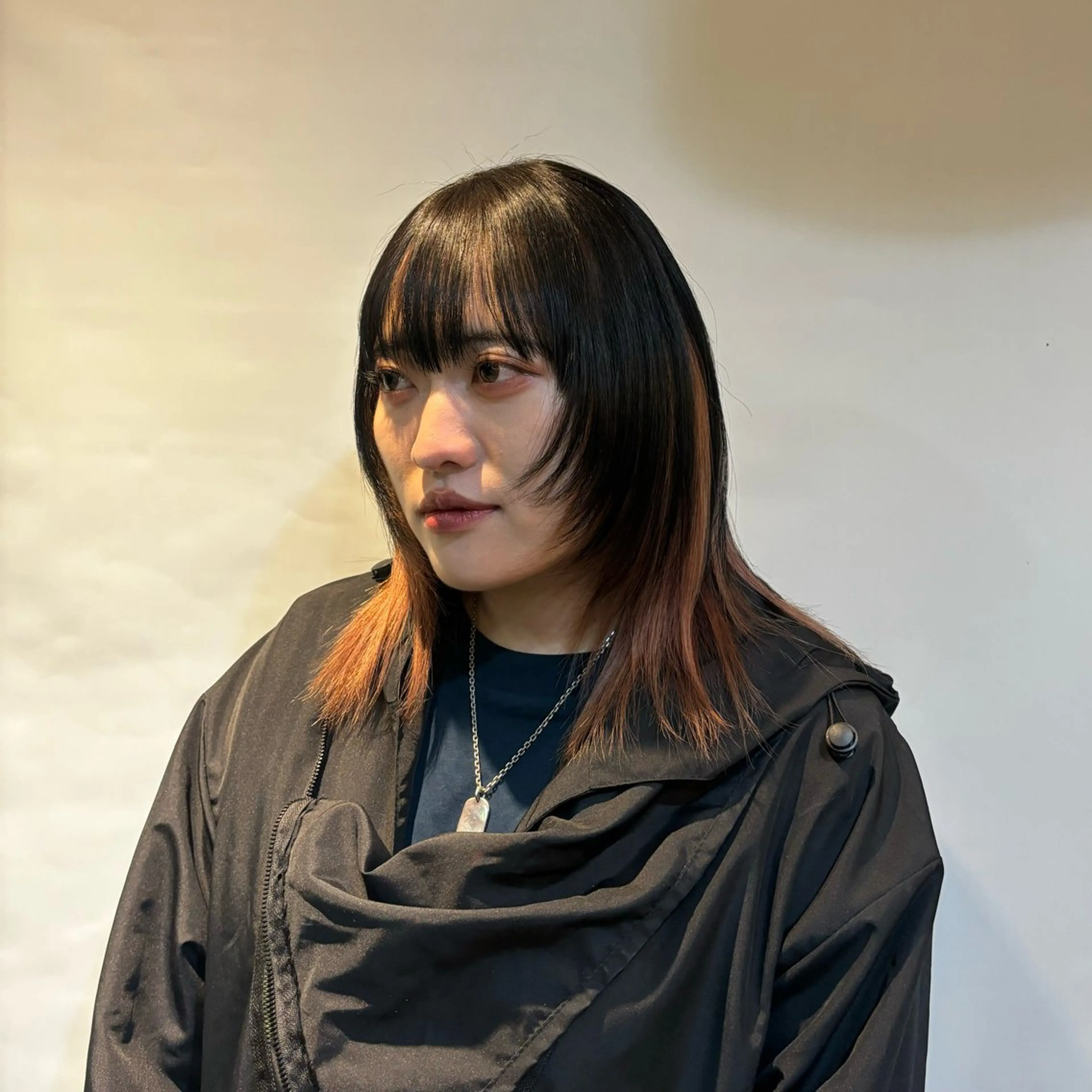 セミロング 髪質改善 縮毛矯正 HANA所属・林 小桃のヘアスタイル