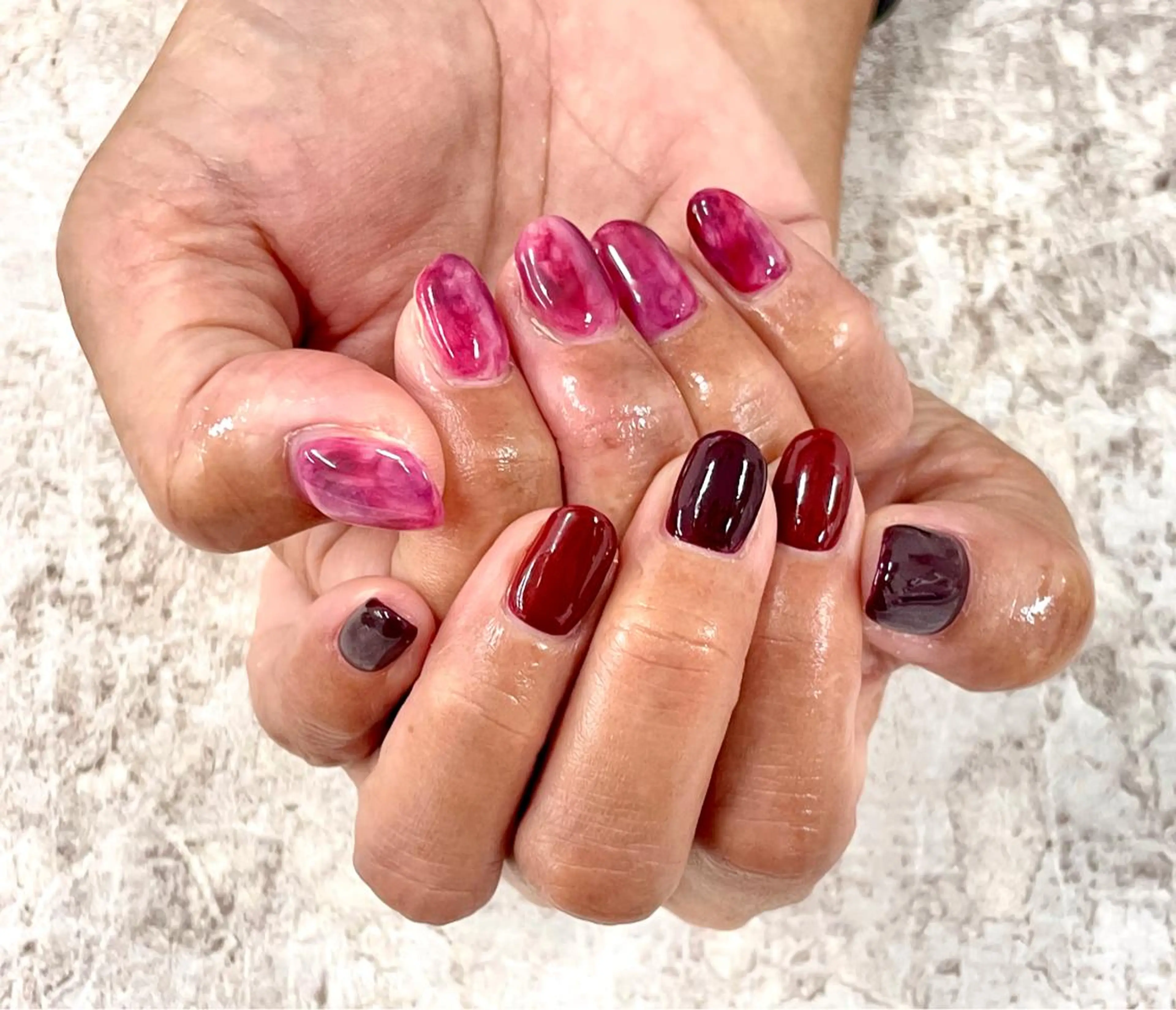 ネイル ニュアンスネイル Li'leaNail RUIのネイルデザイン