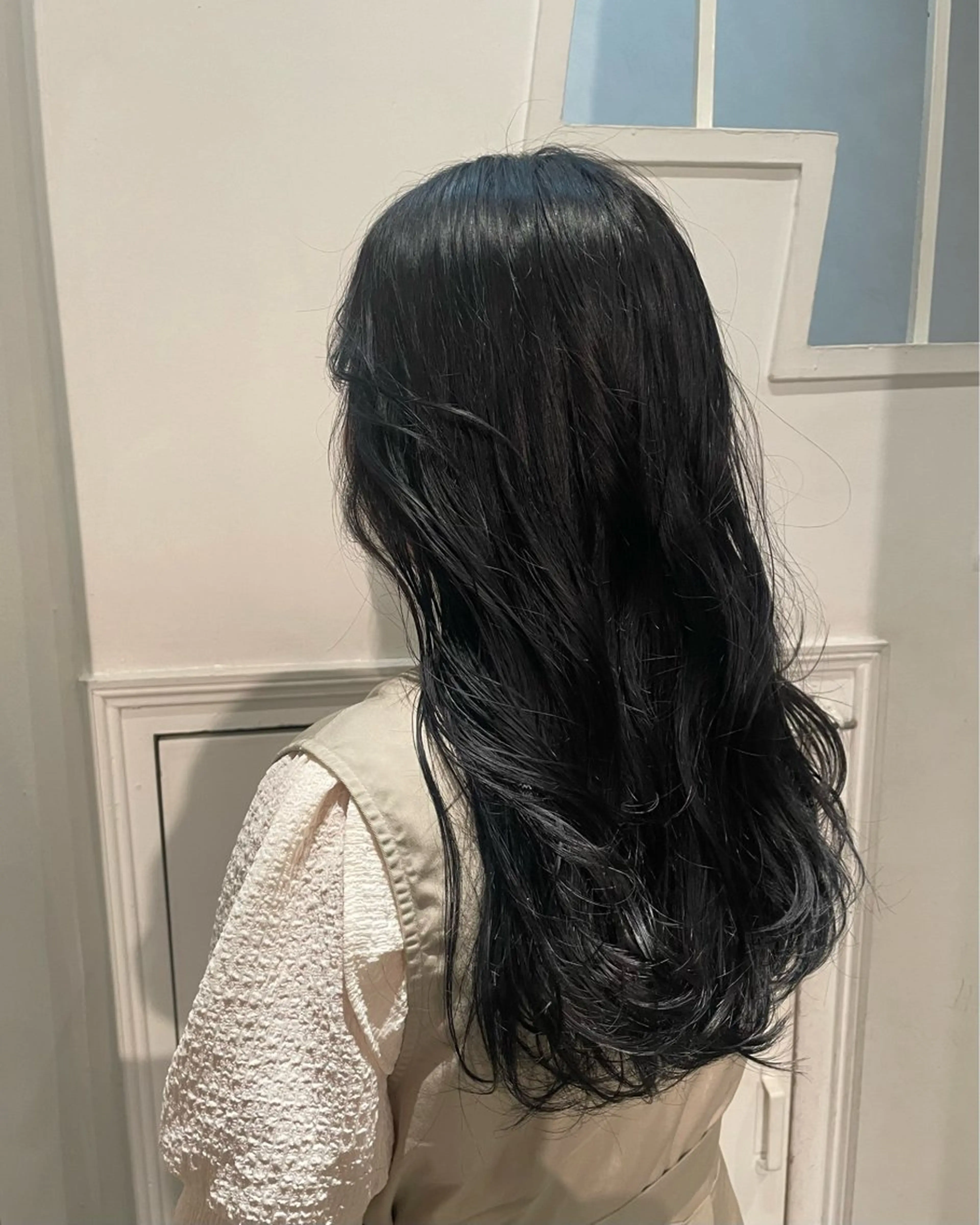 ロング カラー カット ヘアカラー トリートメント 向坂 亜美のヘアスタイル