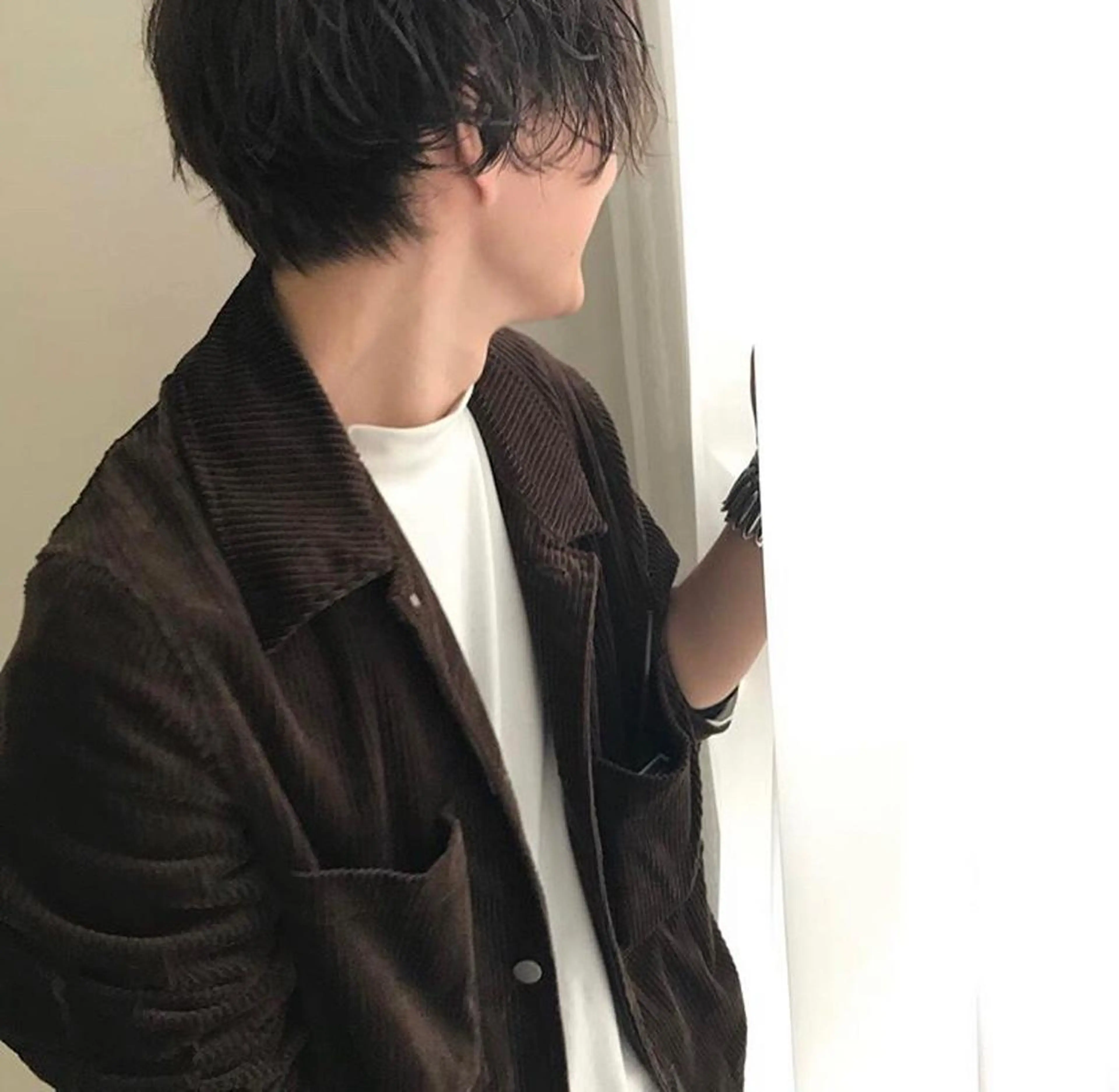 ショート カラー パーマ メンズ JUNTA 梅田茶屋町のヘアスタイル