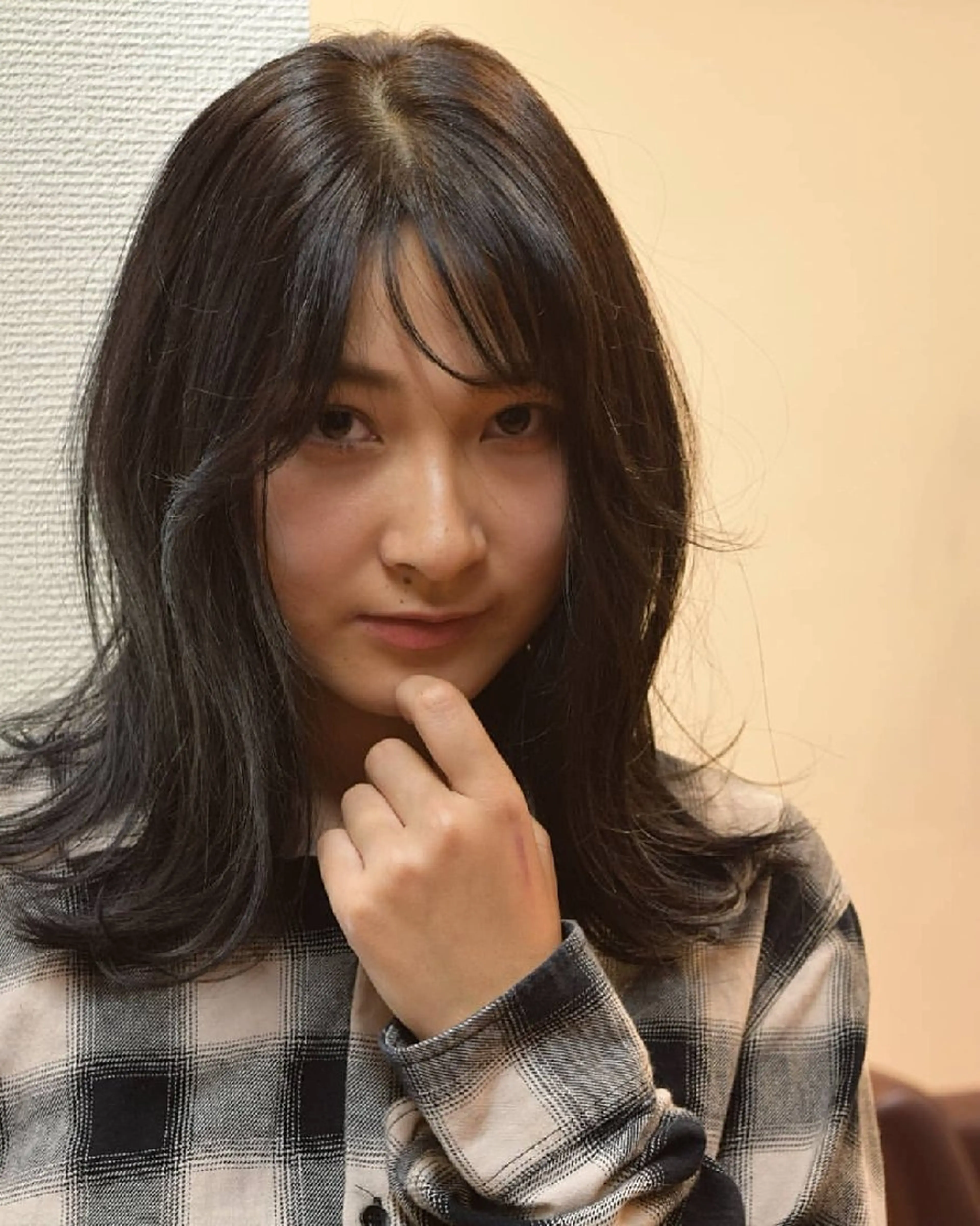 セミロング シ マのヘアスタイル