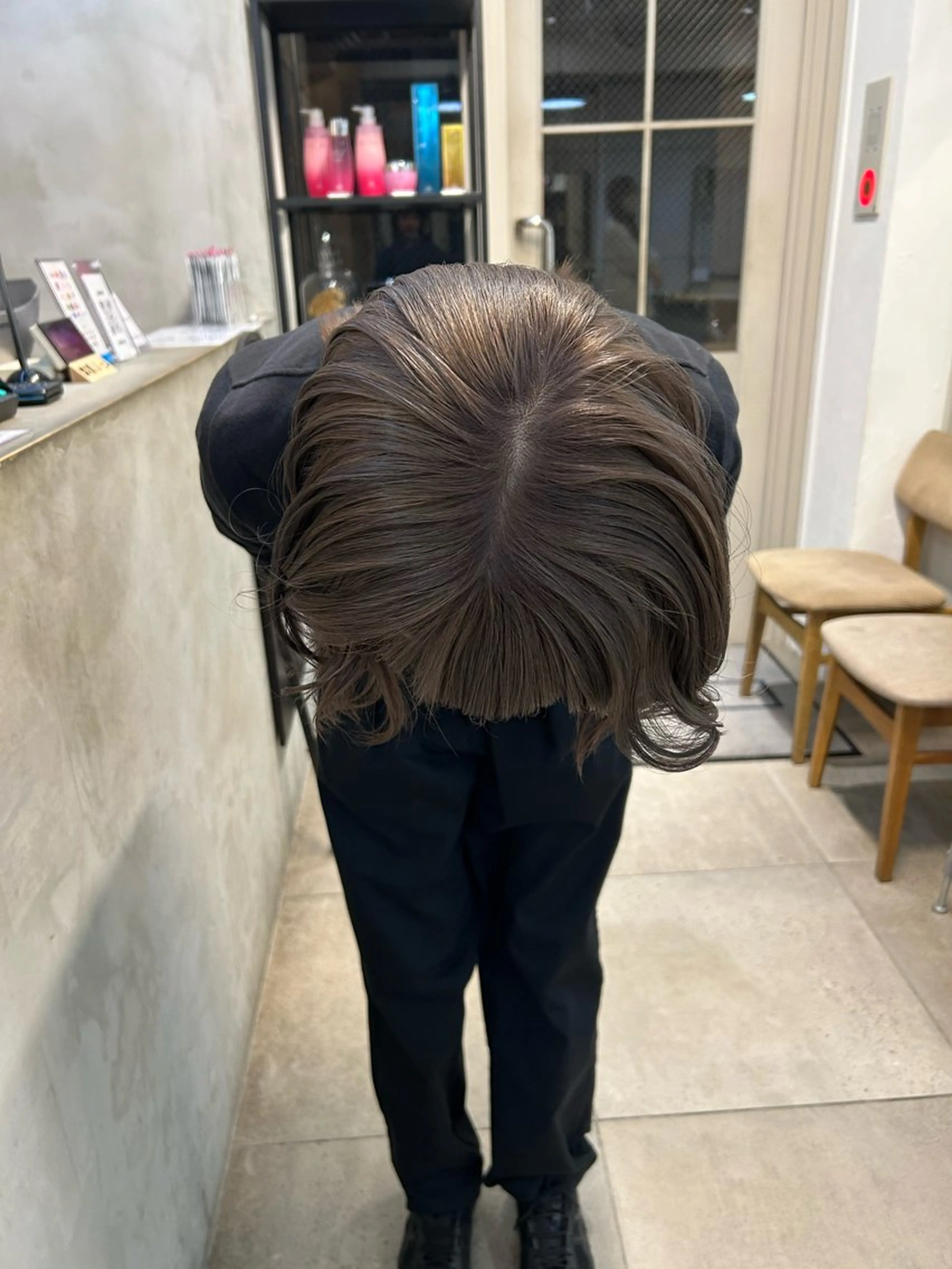 ミディアム カラー ヘアカラー トリートメント moeka 表参道のヘアスタイル