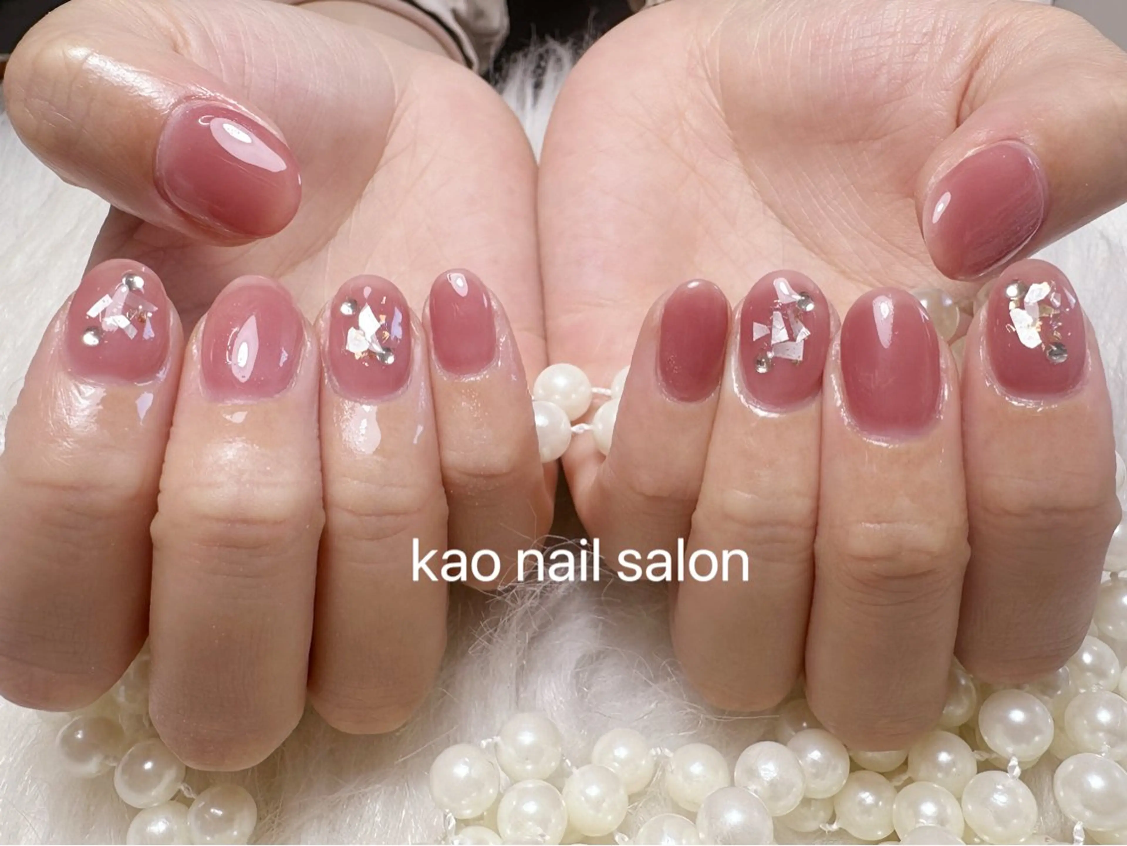 ネイル ハンドネイル kao nail マグネット/長さだしのネイルデザイン