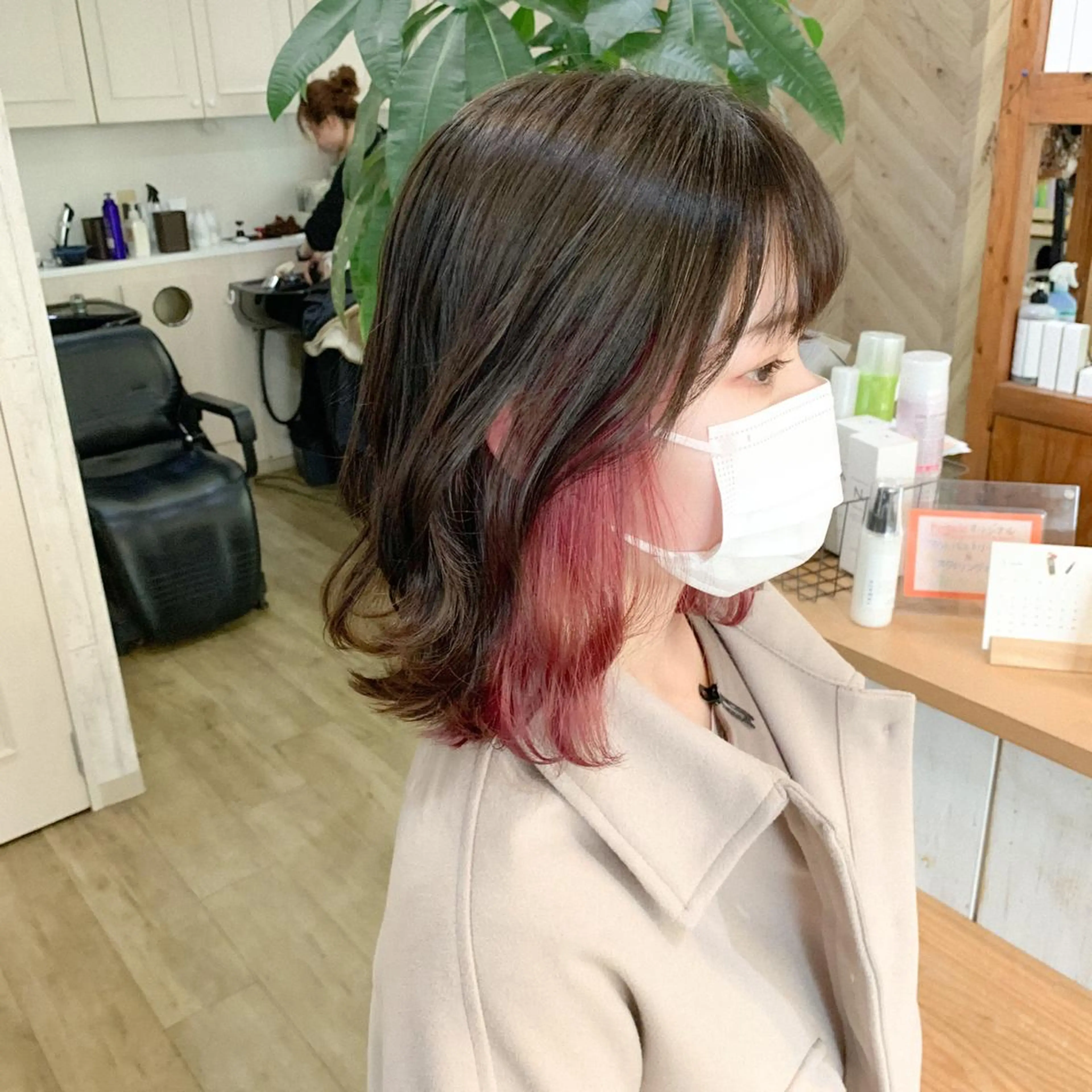 ミディアム カラー regalo 森重ユウのヘアスタイル