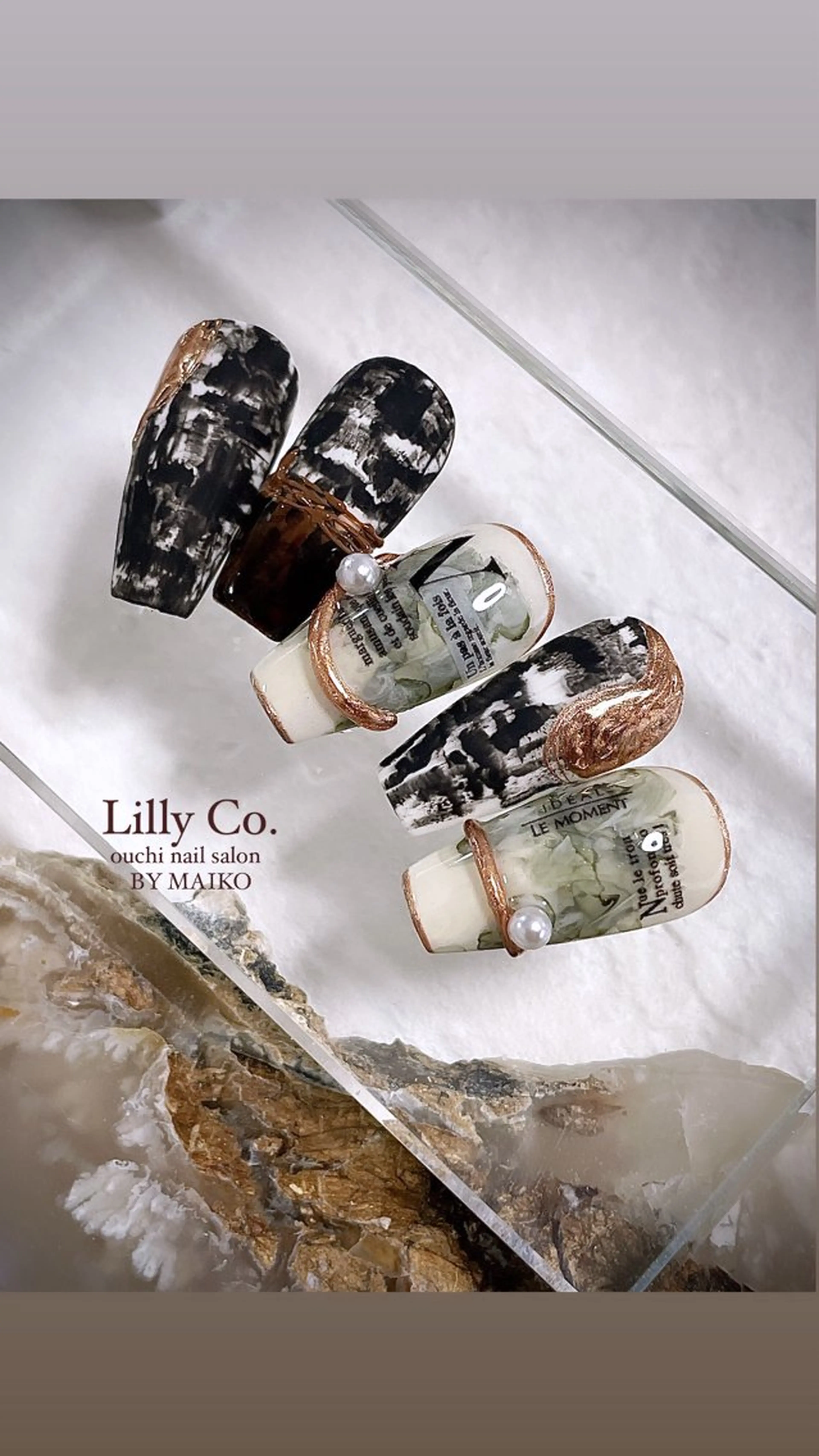 ネイル アートネイル ニュアンスネイル ハンドネイル ハンドケア Lilly Co.のネイルデザイン