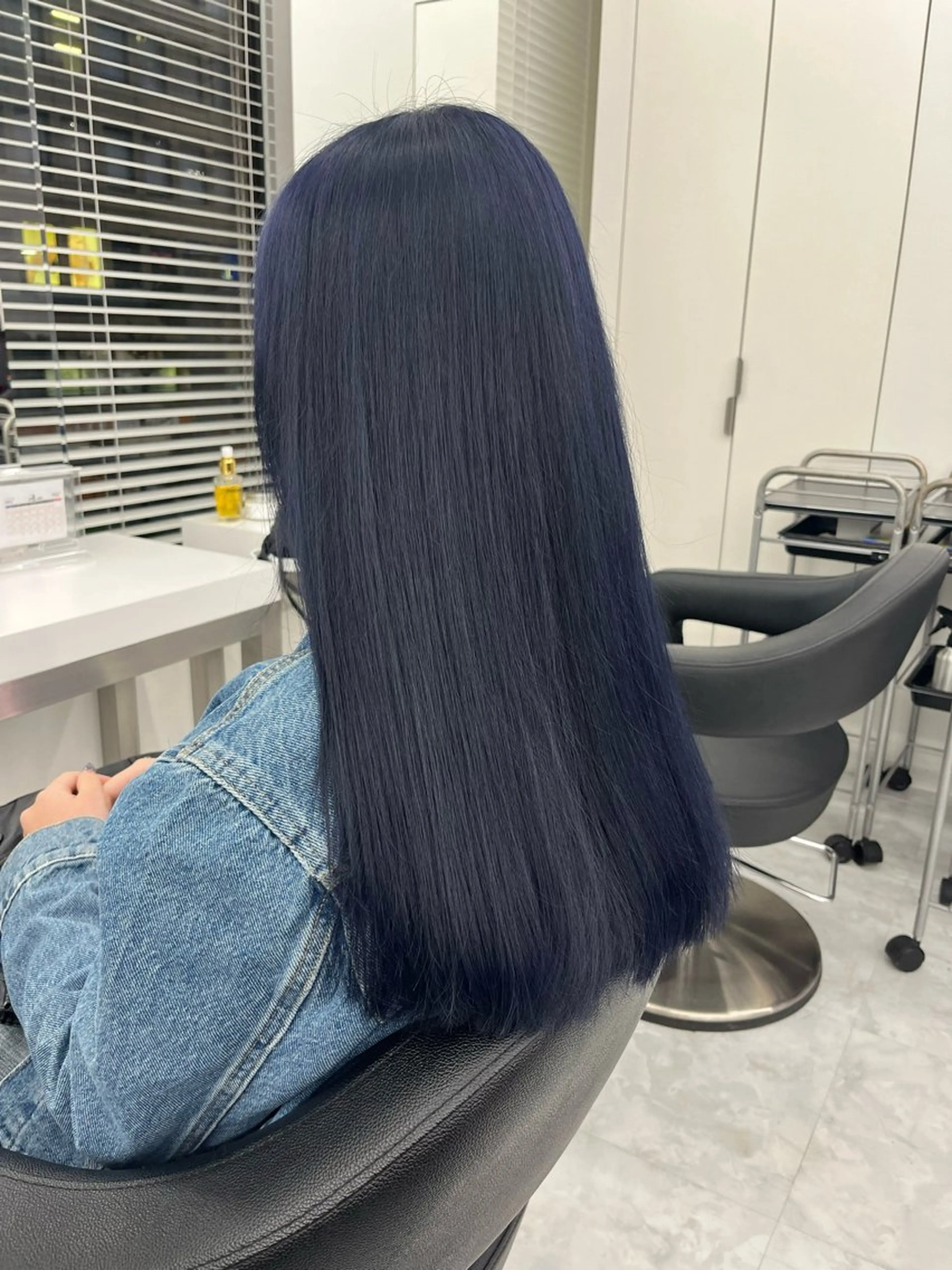 ロング カラー ブルーカラー ネイビーカラー ヘアカラー 💖トレンド秋冬 カラー💖FUTAのヘアスタイル
