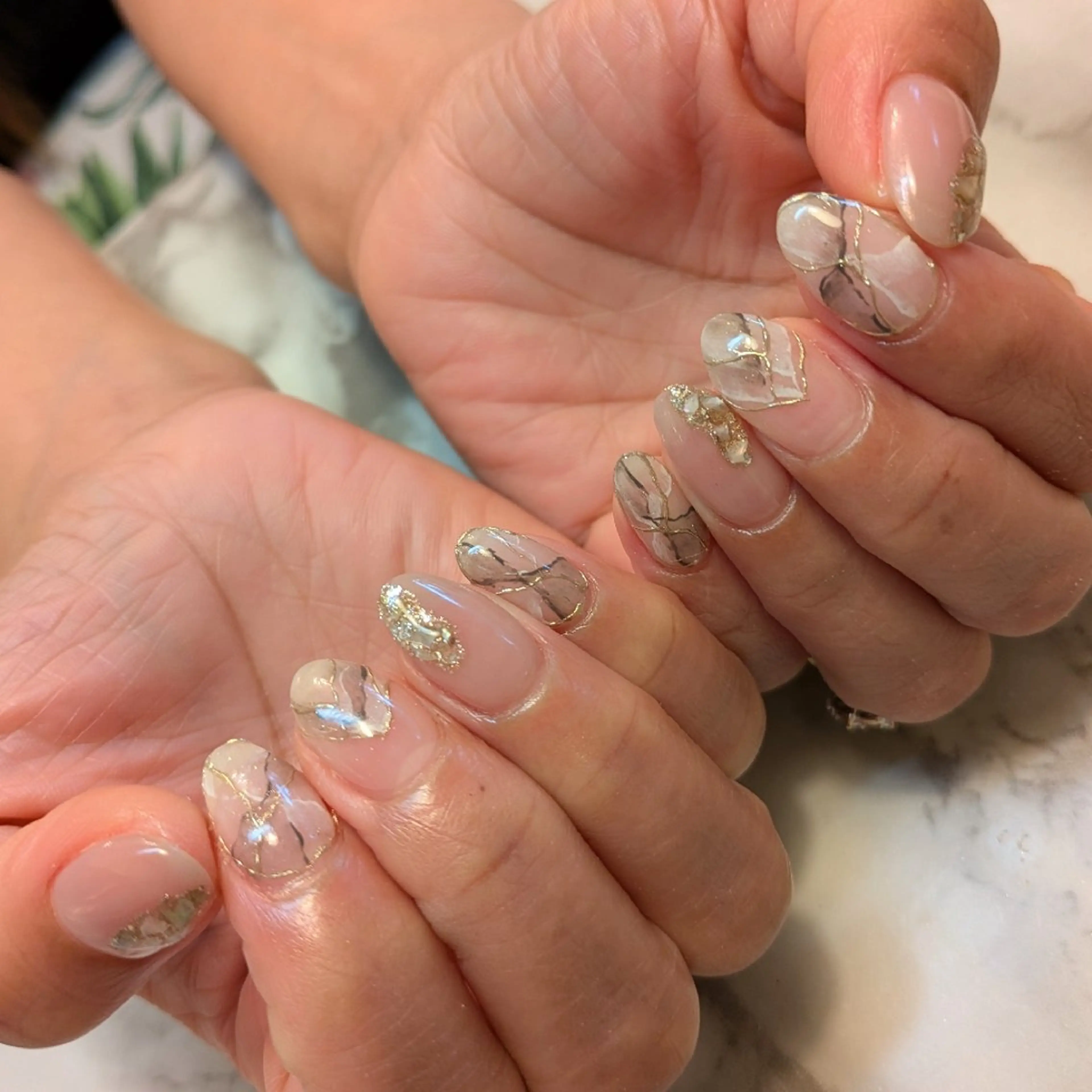 ネイル ニュアンスネイル ジェヌインネイル 河内のネイルデザイン