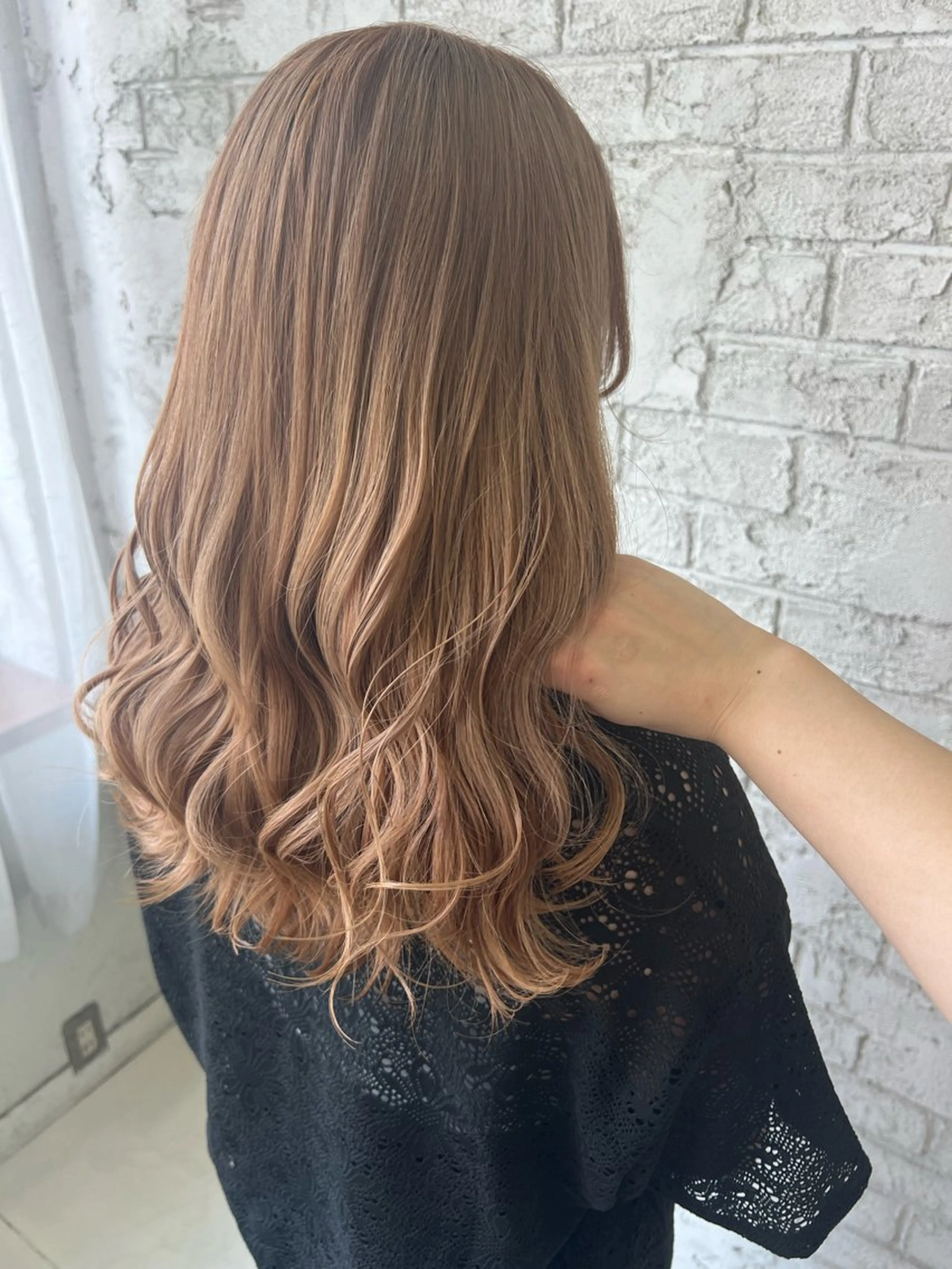 セミロング ヘアカラー エクステ＆艶カラー 🎀YURINA🎀のヘアスタイル