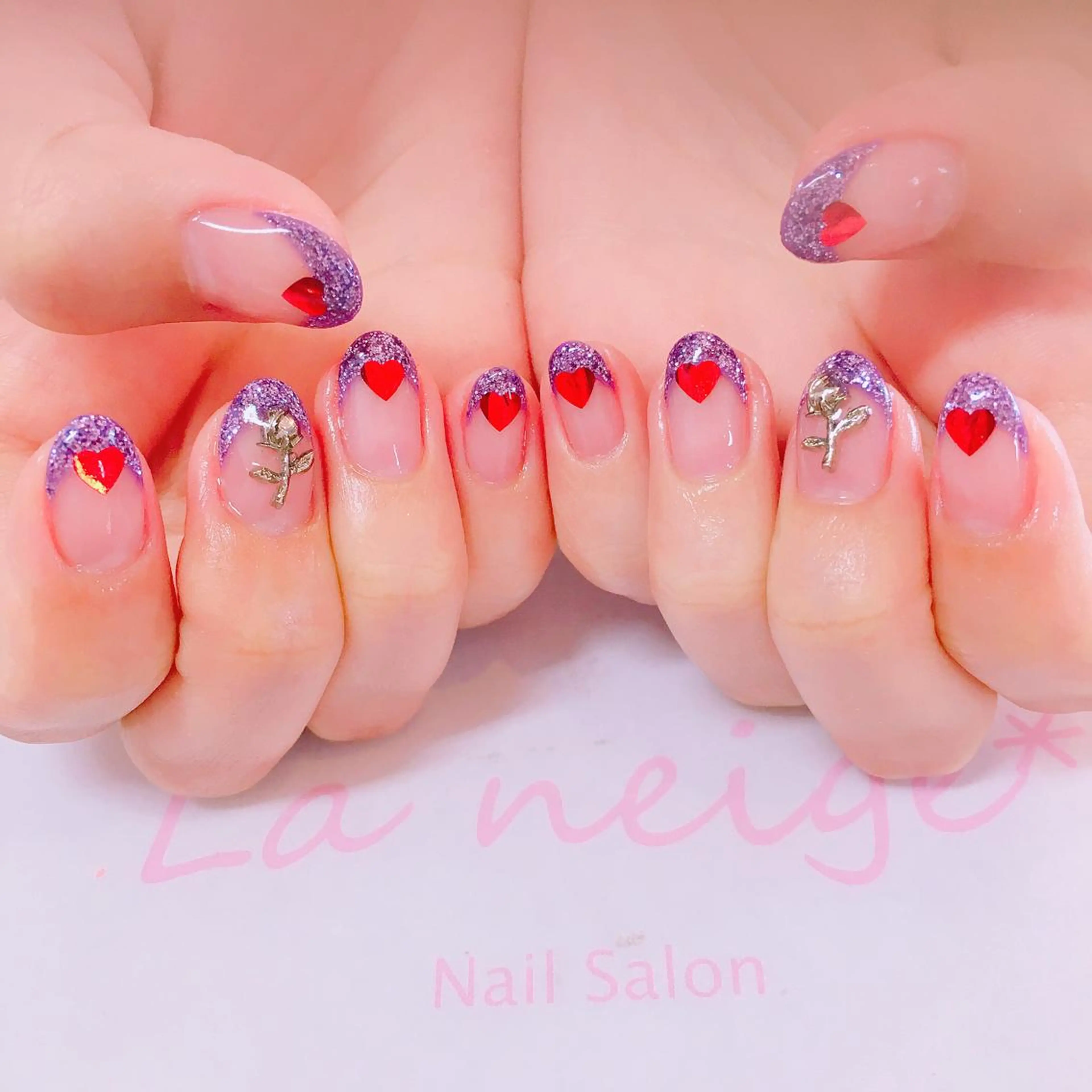 ネイル La neige* yuki 🥯🍑のネイルデザイン