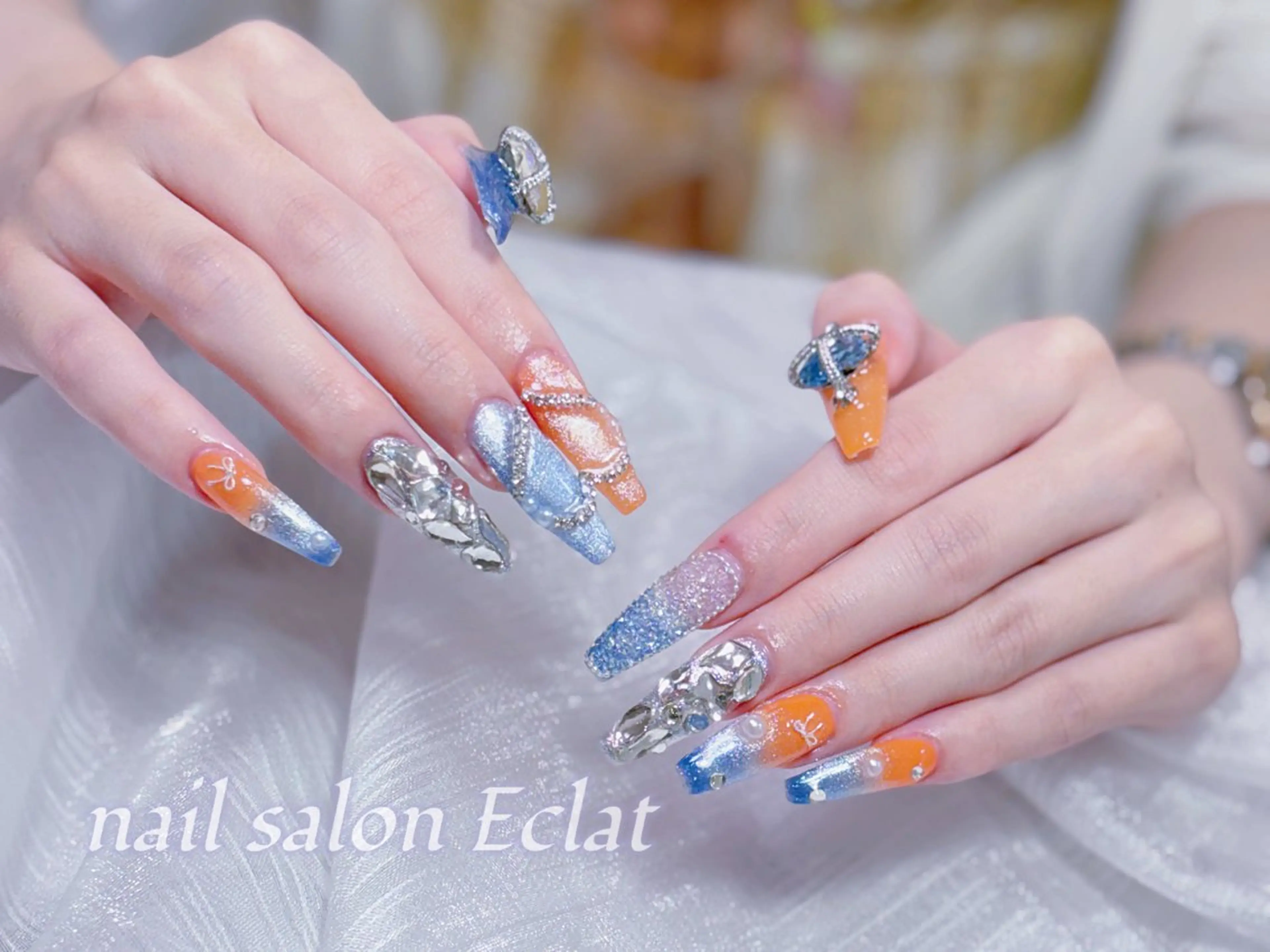 ネイル ハンドネイル ネイルサロンエクラ 🫧Shizukaのネイルデザイン