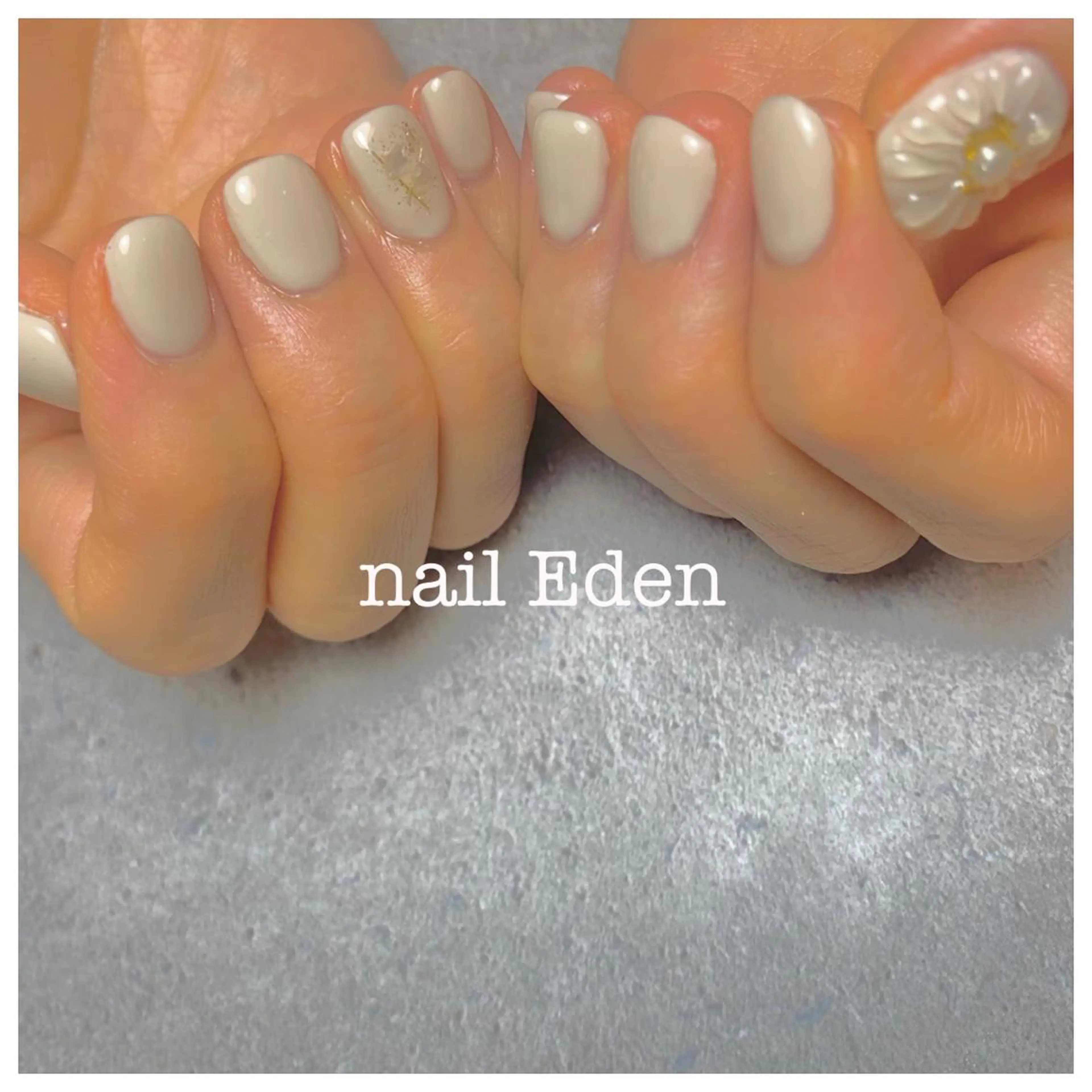 ネイル フラワーネイル 持ち込み ぷっくりネイル ハンドネイル ハンドケア Eden　private nail saron所属・Eden ♾️のネイルデザイン