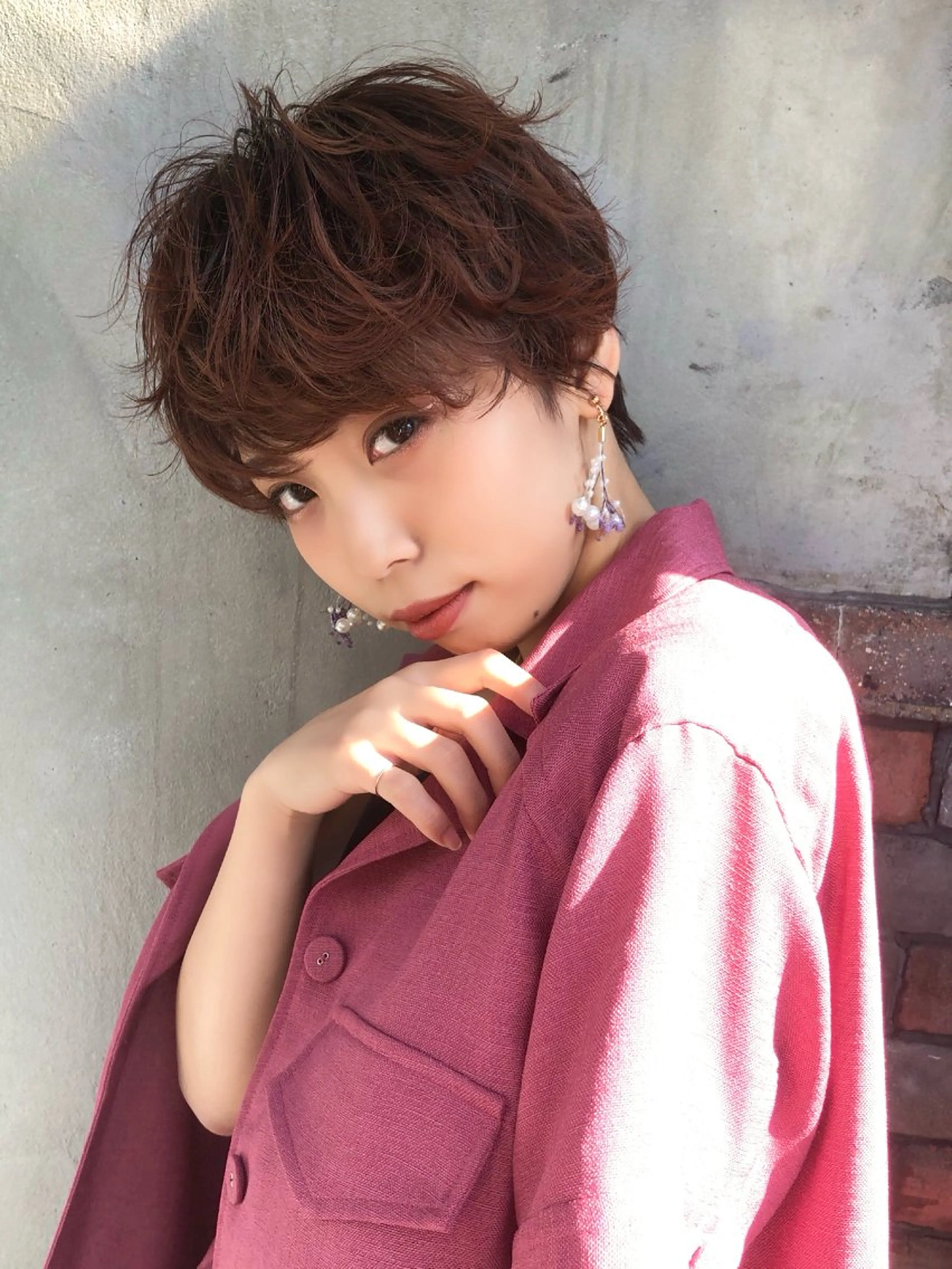 ショート パーマ カット パーマ トリートメント Lond leglise 立川所属・🥝似合わせ小顔 ボブ🌏shioのヘアスタイル