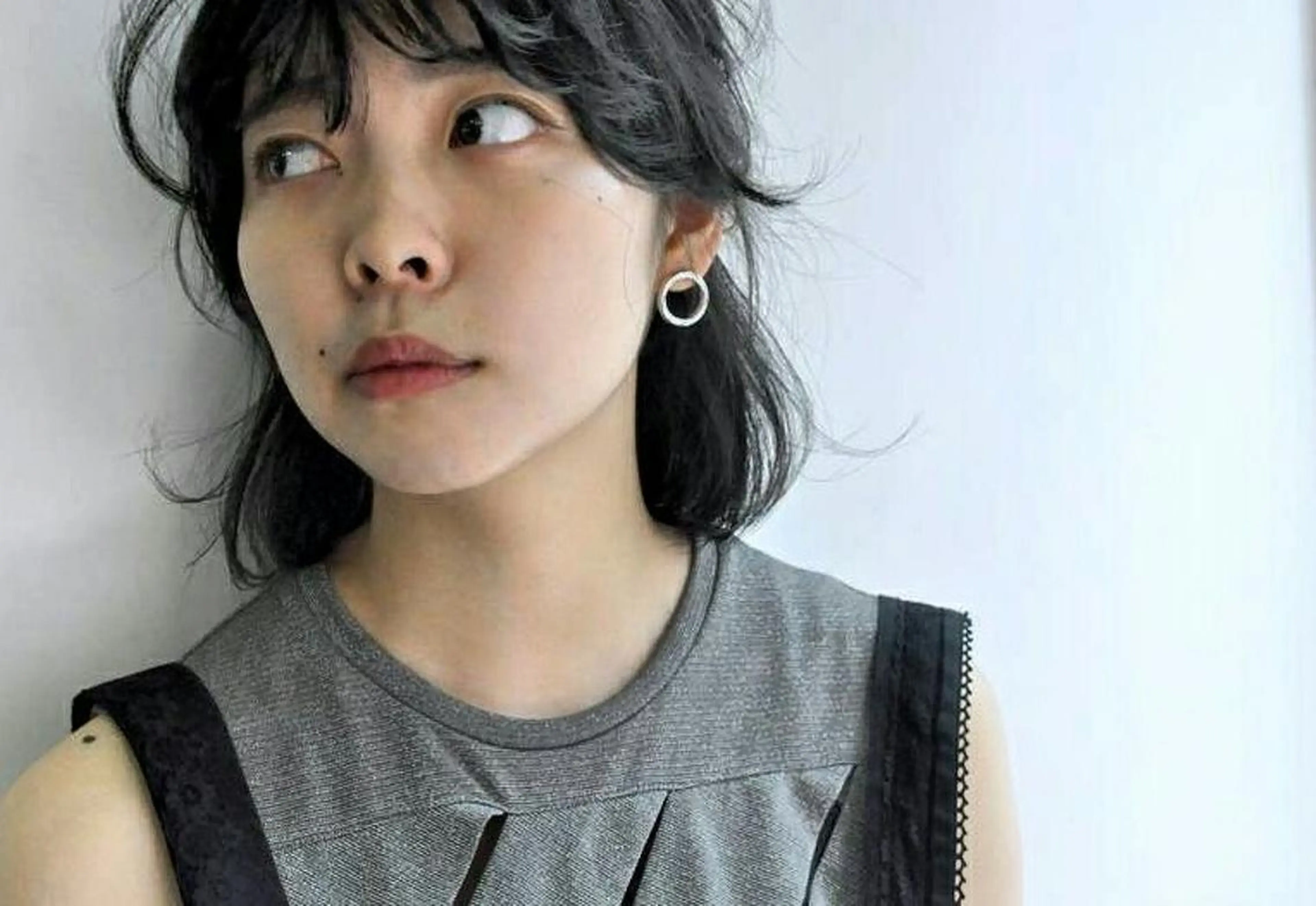 ミディアム ヘアアレンジ カラー パーマ OKAMOTO SUSUMUのヘアスタイル