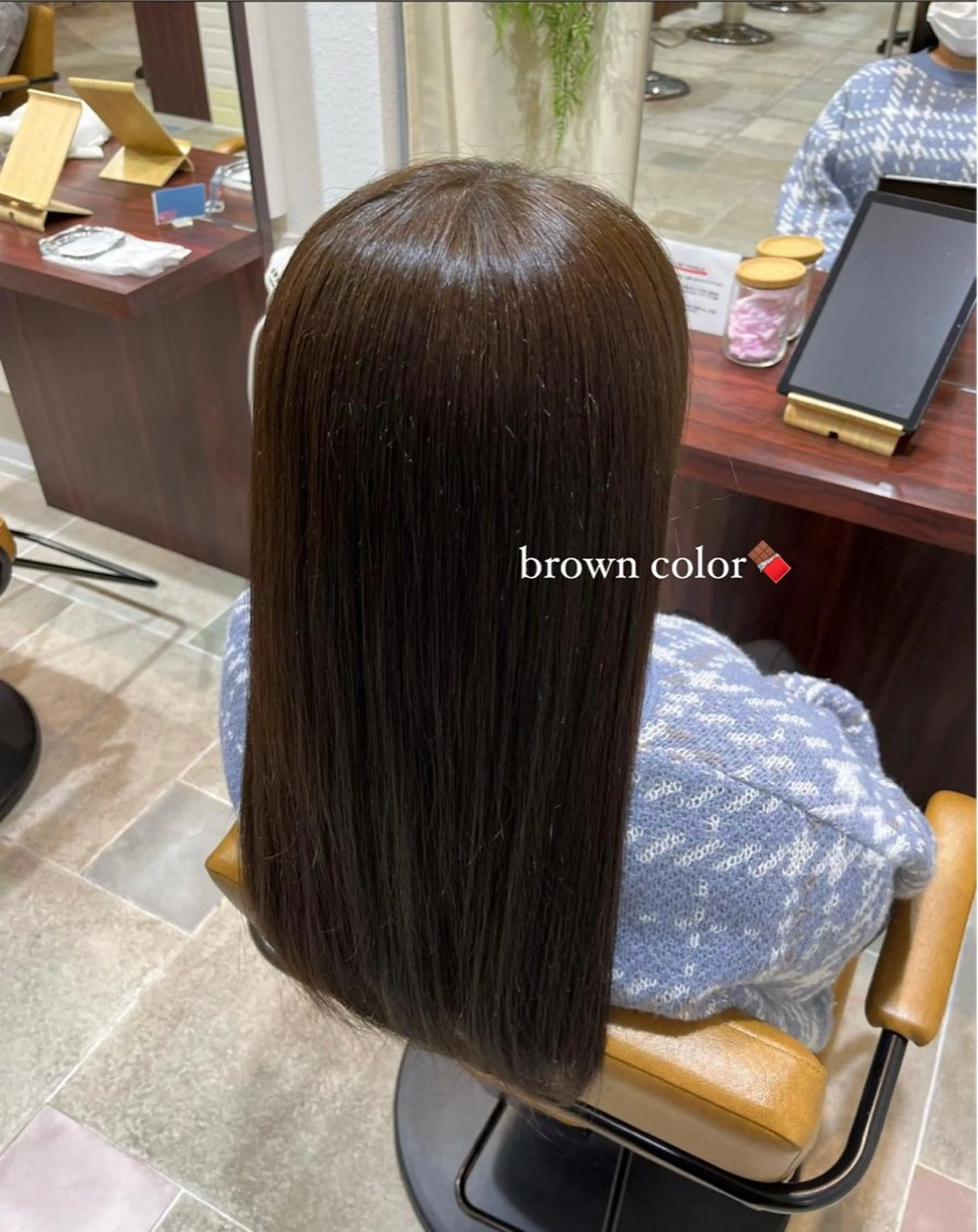 ロング カラー ブラウンカラー グレージュ 透明感カラー／ 艶感カラー／RAMUのヘアスタイル