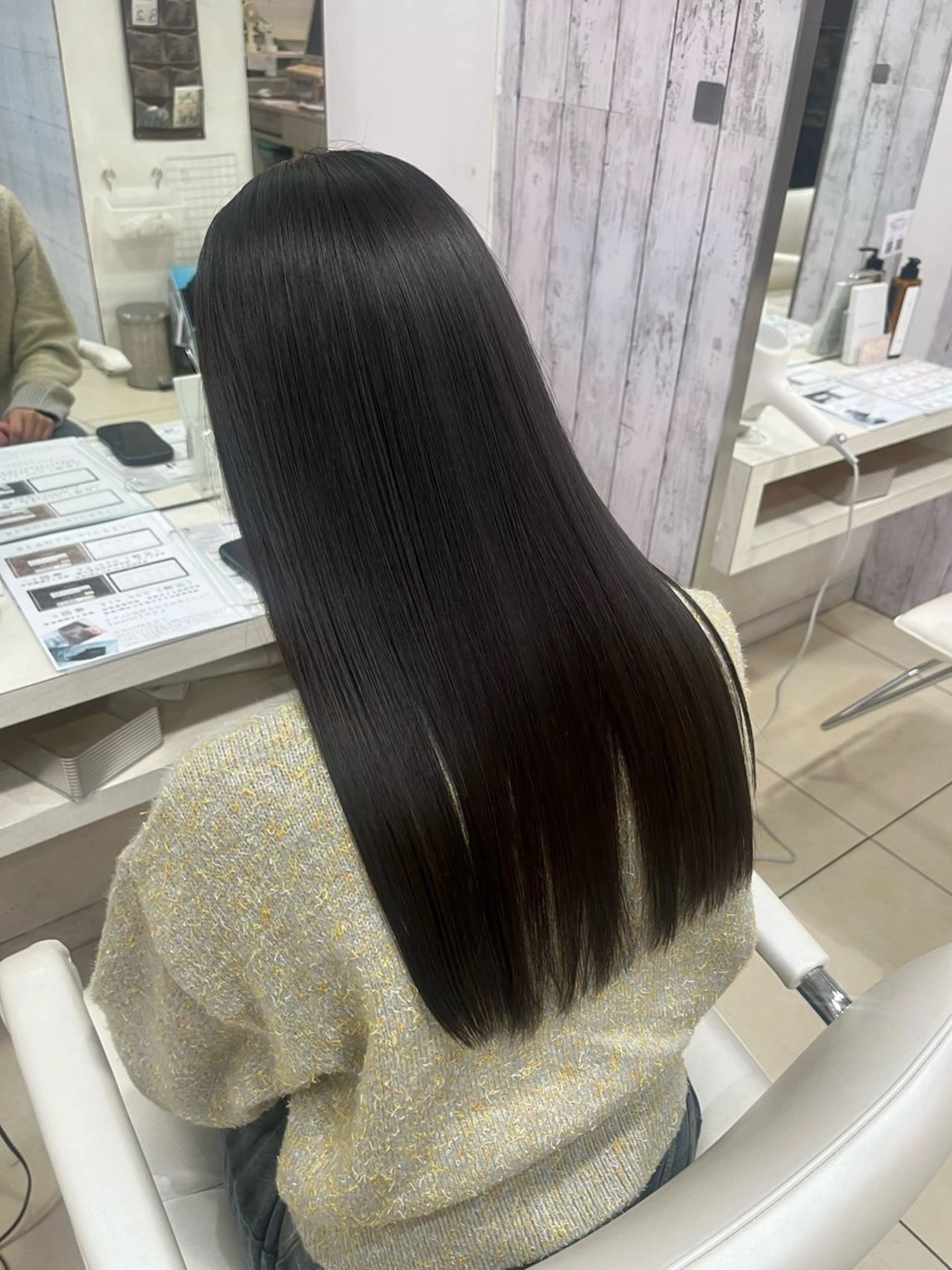 ロング カラー アッシュ グレージュ ラベンダーカラー ヘアカラー 🤎ベージュカラー/ 髪質改善/山岸🤎のヘアスタイル
