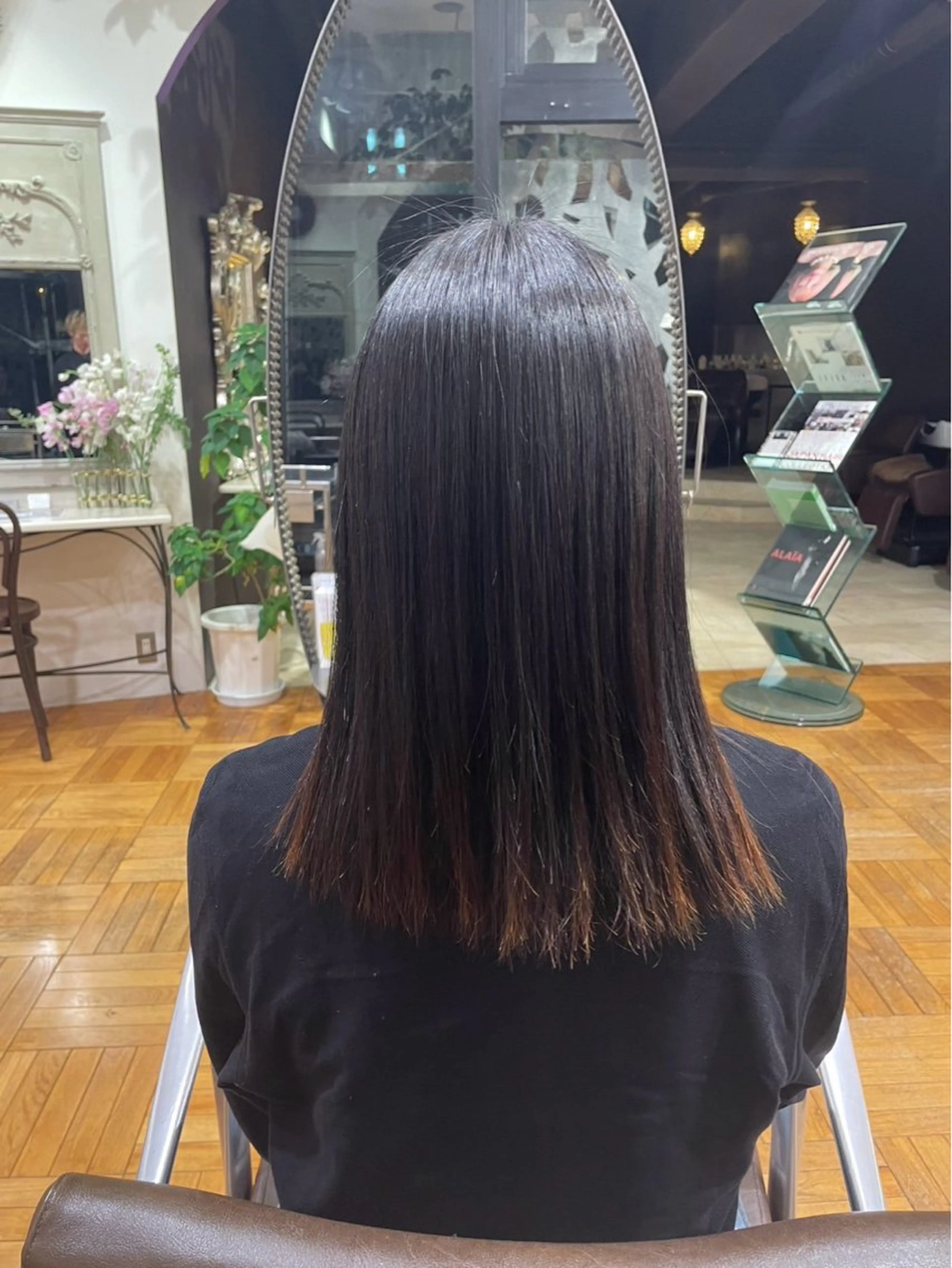 ミディアム 縮毛矯正 グランクラブオブヘアー所属・Miyabi/ スパ/シェービングのヘアスタイル