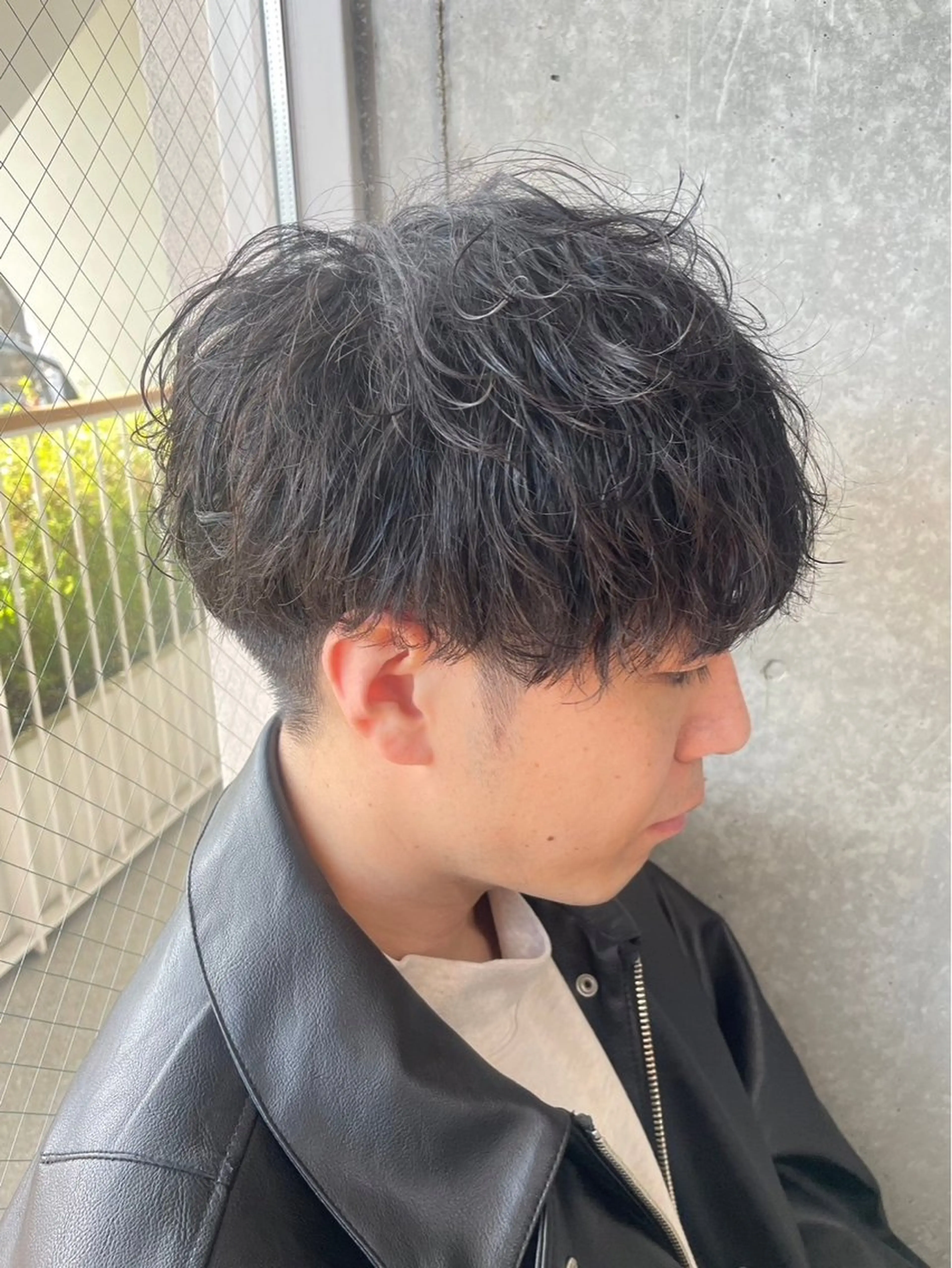 パーマ メンズ トリートメント ヘアセット カズキ🌼曲がる縮毛 ／くせ毛パーマのヘアスタイル