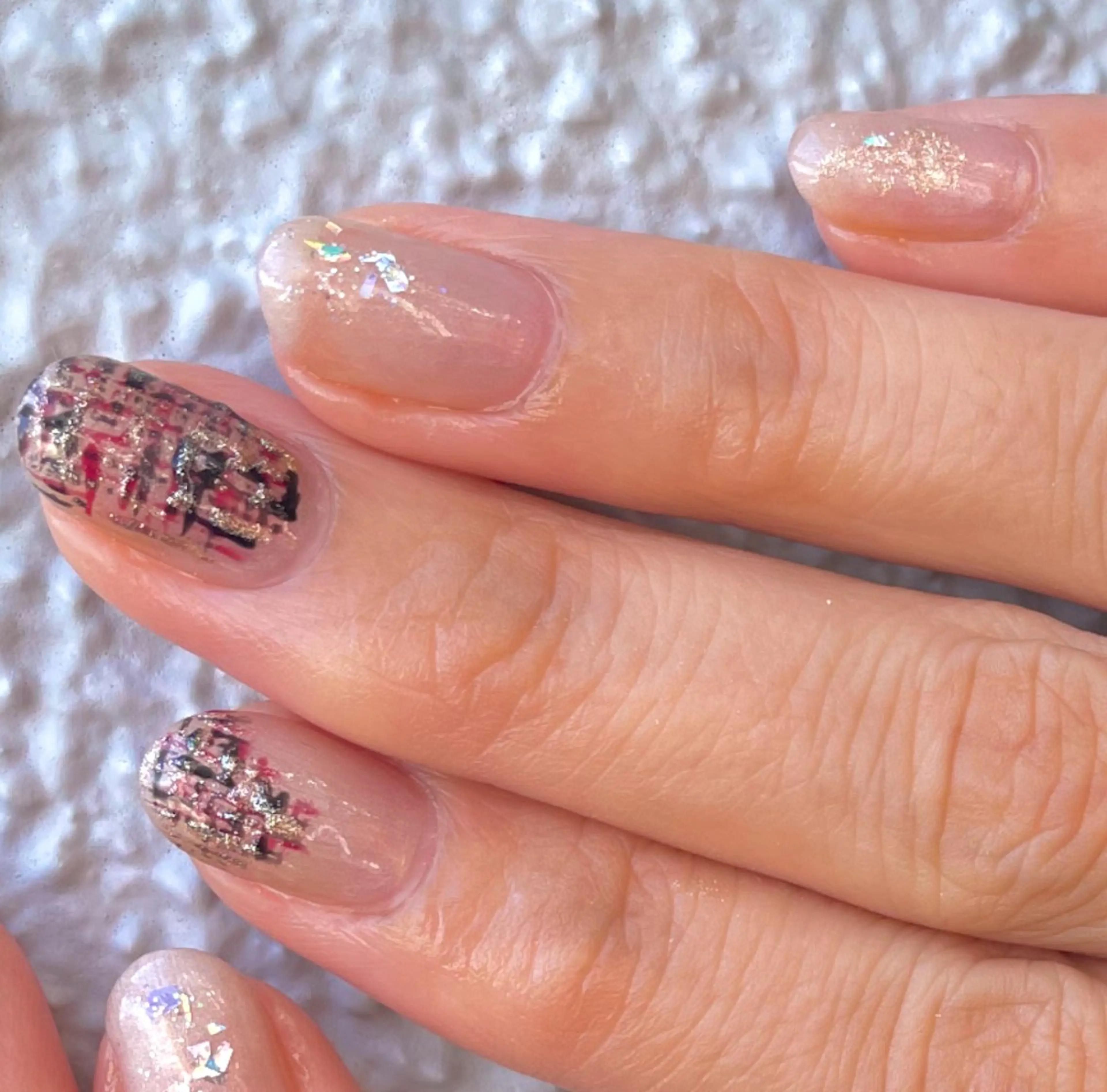 ネイル べっ甲ネイル ボルドー フラワーネイル フレンチネイル マグネットネイル Seemly 千田町店所属・フラワーパラジェル 🌸シームリーエミのネイルデザイン