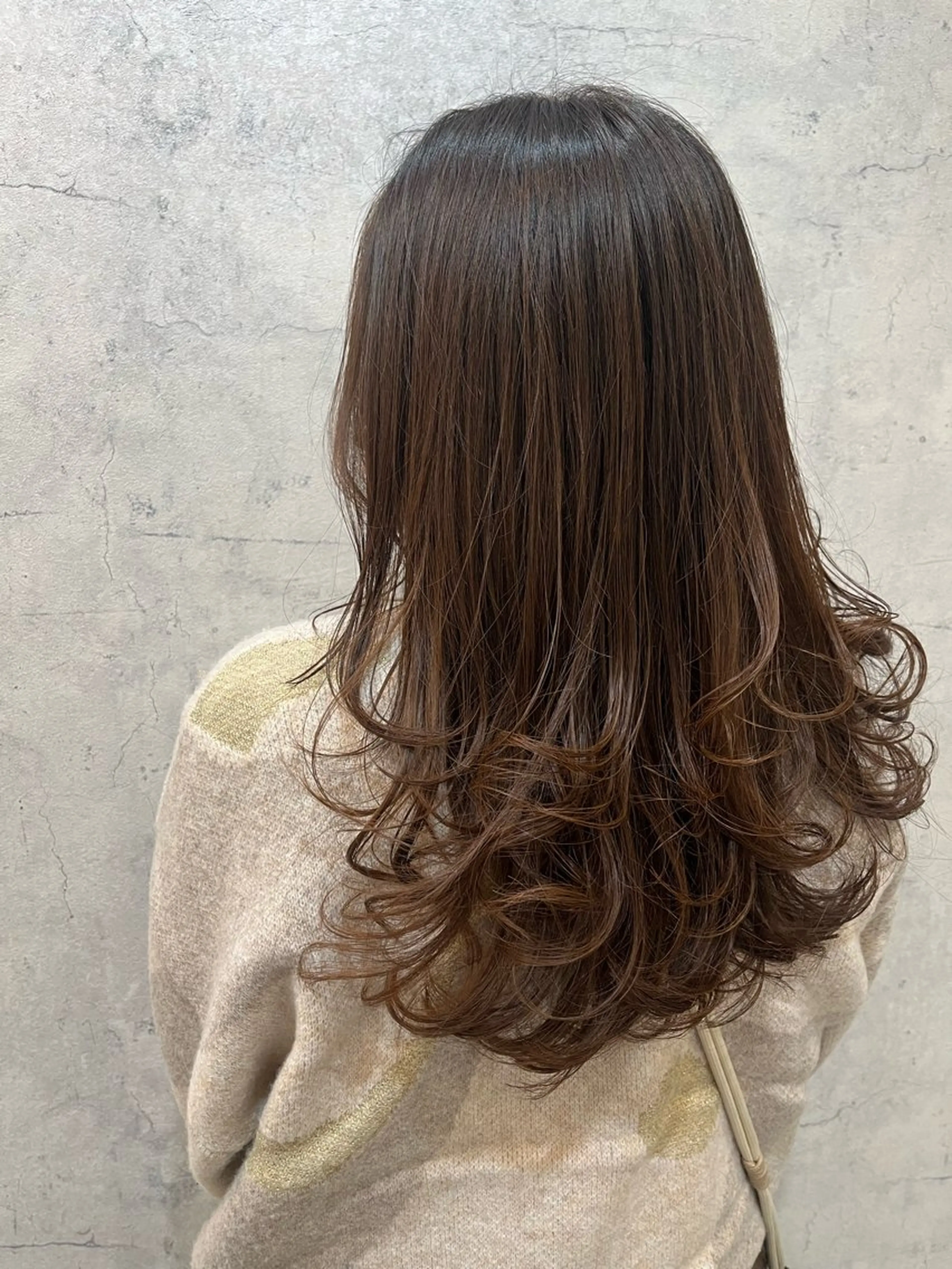 ロング レイヤーカット ロング yuite RINAのヘアスタイル