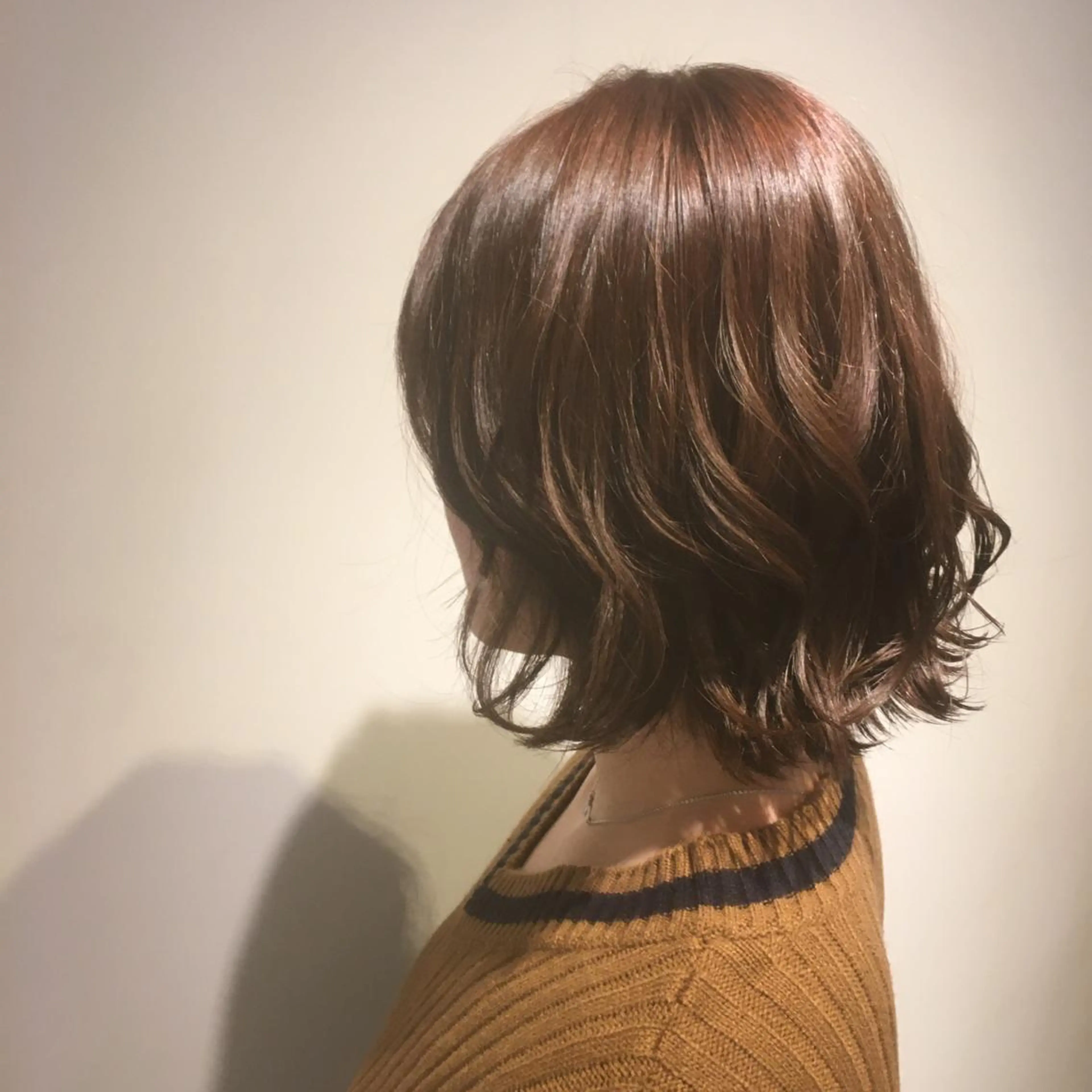 ミディアム カラー カット ヘアカラー トリートメント しのはら まどかのヘアスタイル