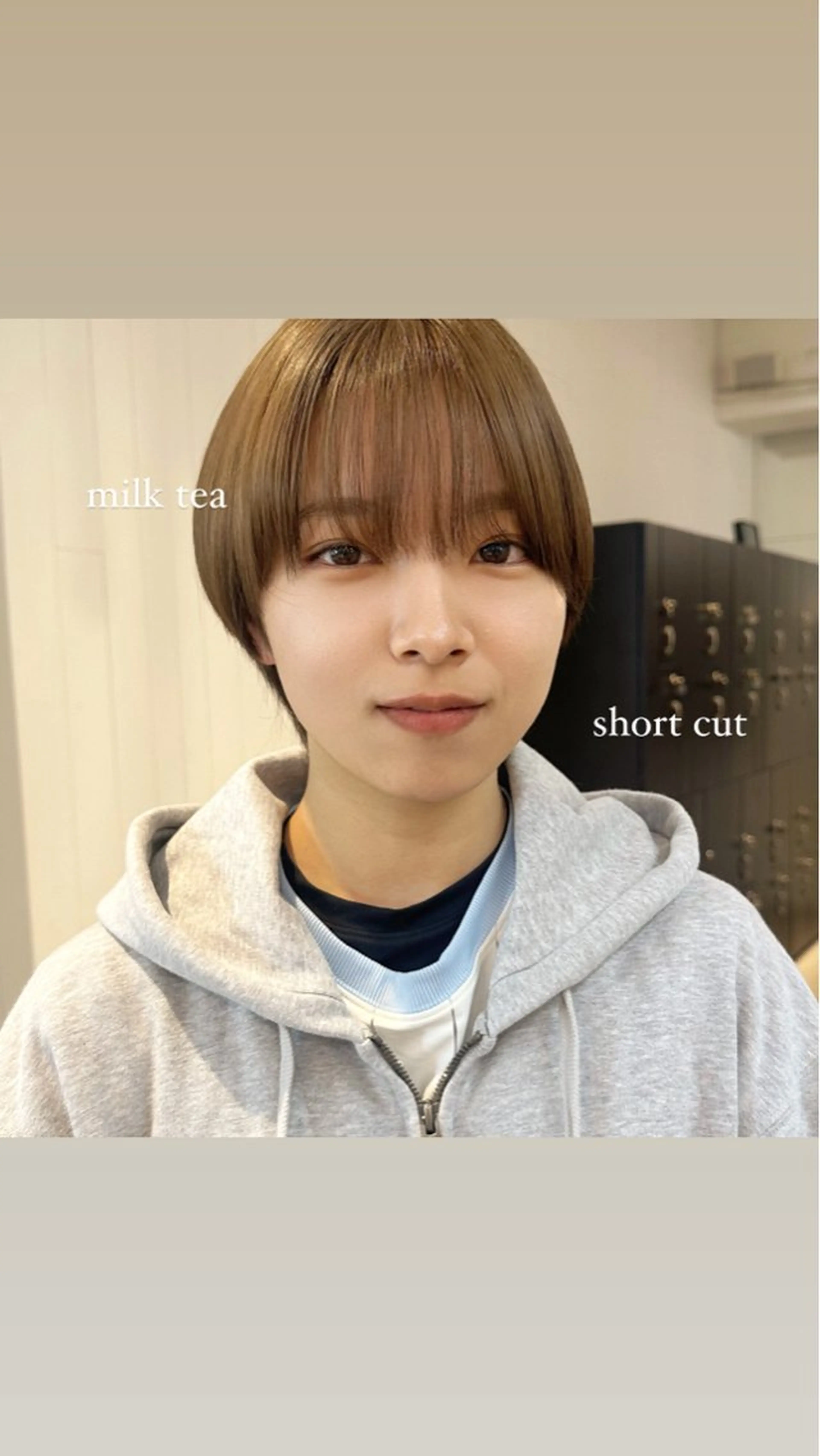 ショート カラー Haruka 🎀暖色カラーのヘアスタイル