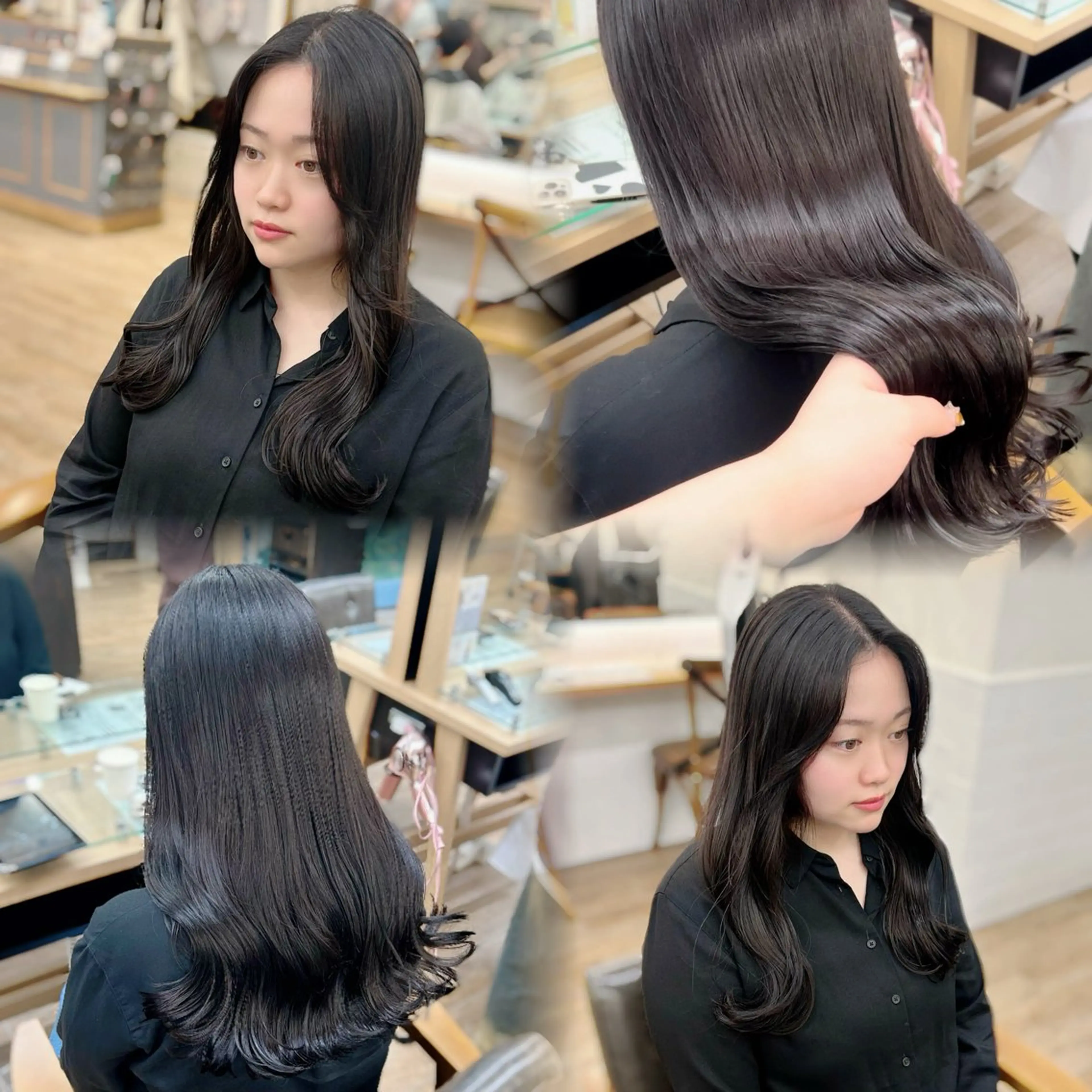 ロング カラー カット ヘアカラー トリートメント 🎀オタク美容師艶髪 カラーERINA🎀のヘアスタイル