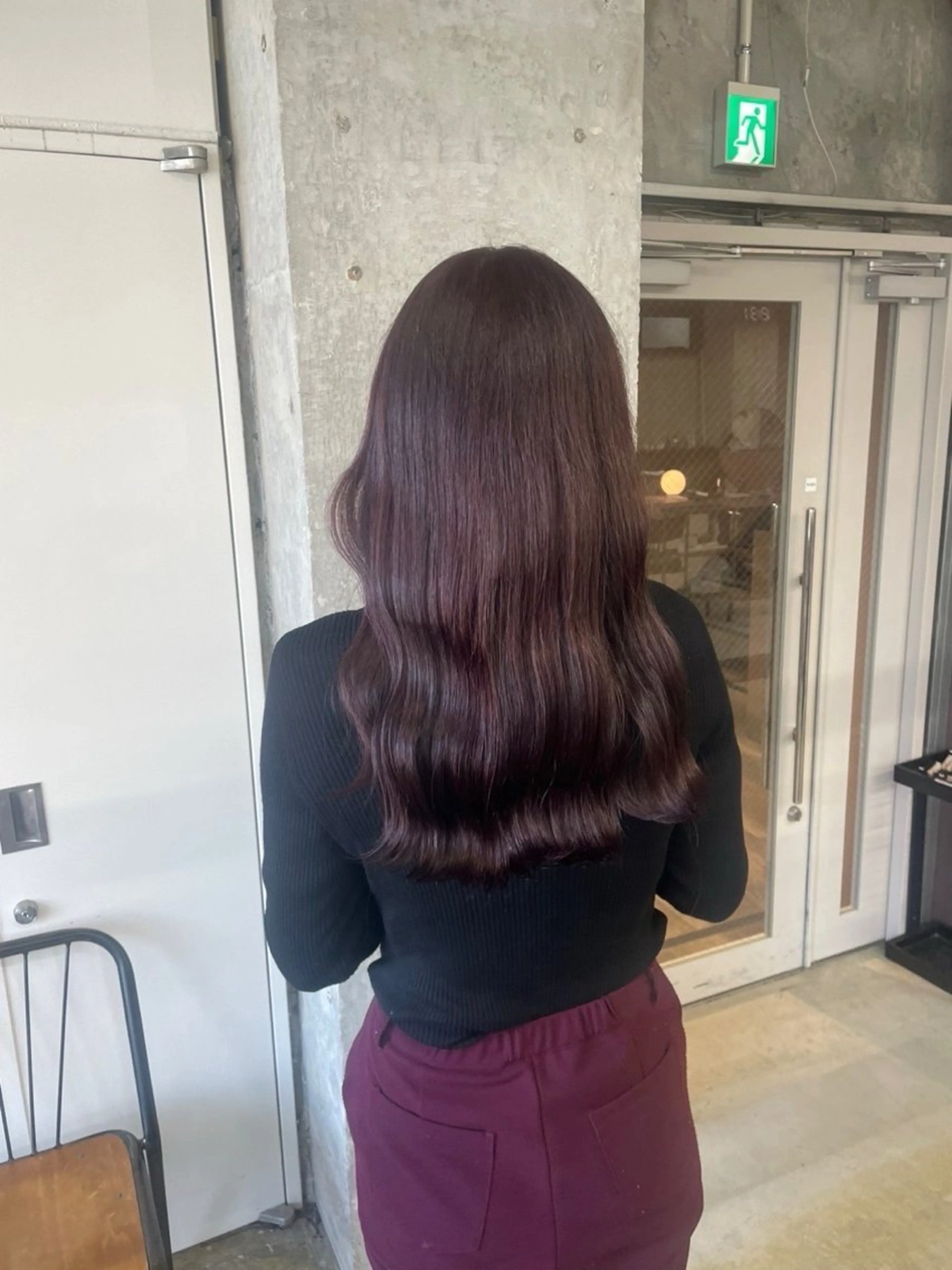 ロング カット ヘアカラー 鈴木瑛里／ブロンド ベージュ／男女のヘアスタイル