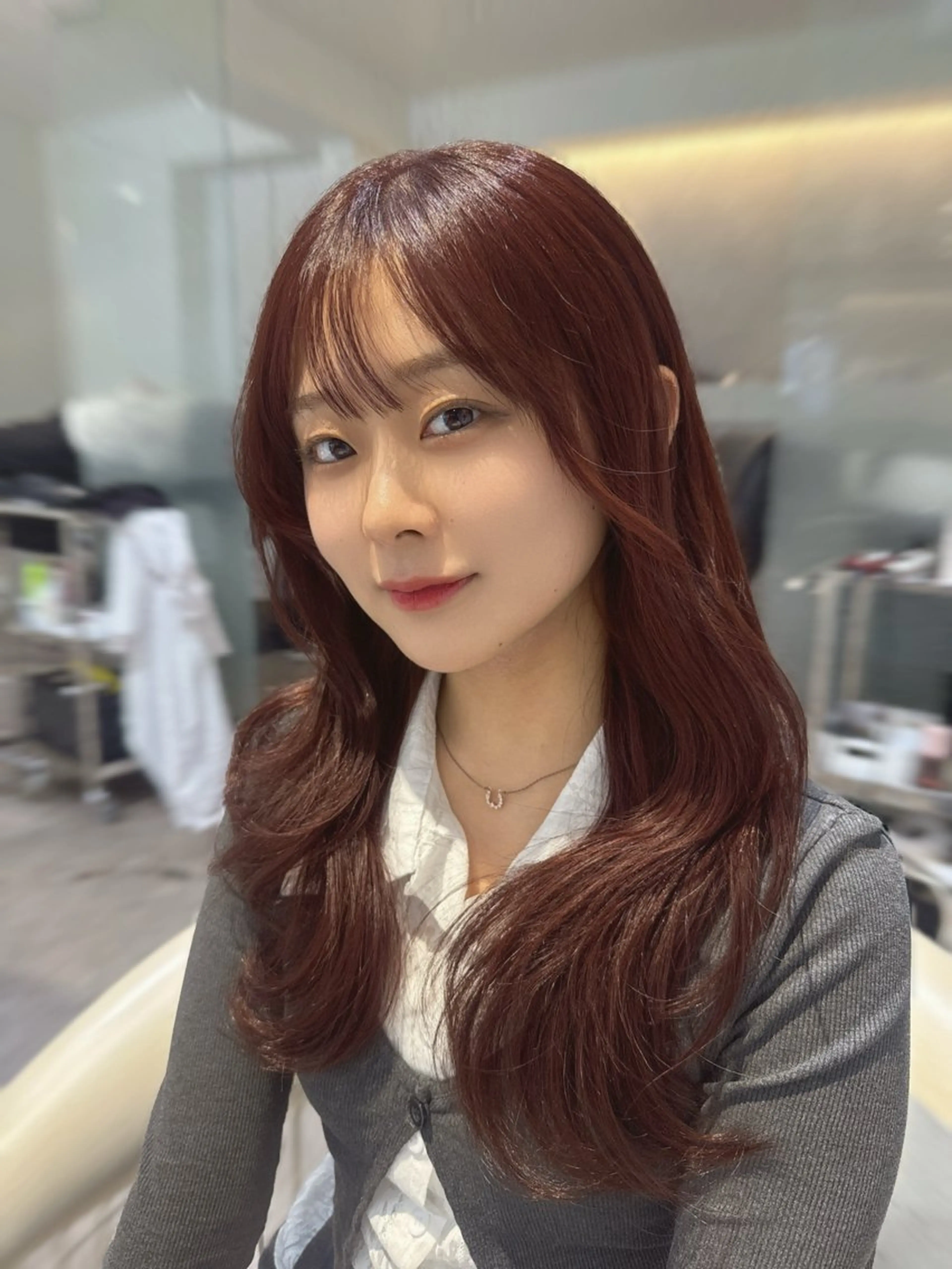 ロング カラー ブリーチ 透明感カラー ブリーチなしカラー レッドカラー 学生 カット ヘアカラー トリートメント 💎透明感カラー特化 💎TAISEIのヘアスタイル