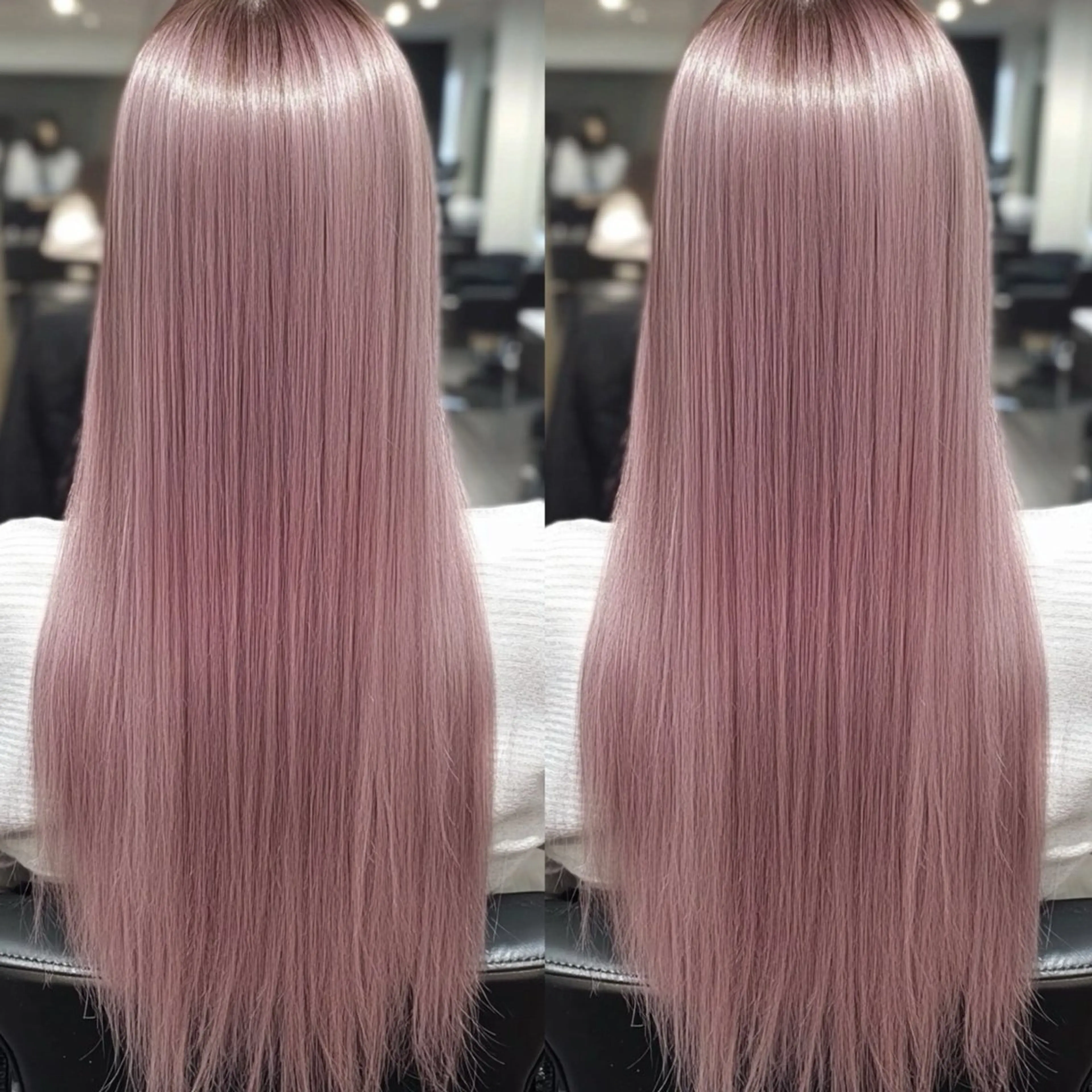 【🎀ミニモ学割U24🎀】艶カラー＋シールエクステ80本＋馴染ませカット￥19800の写真