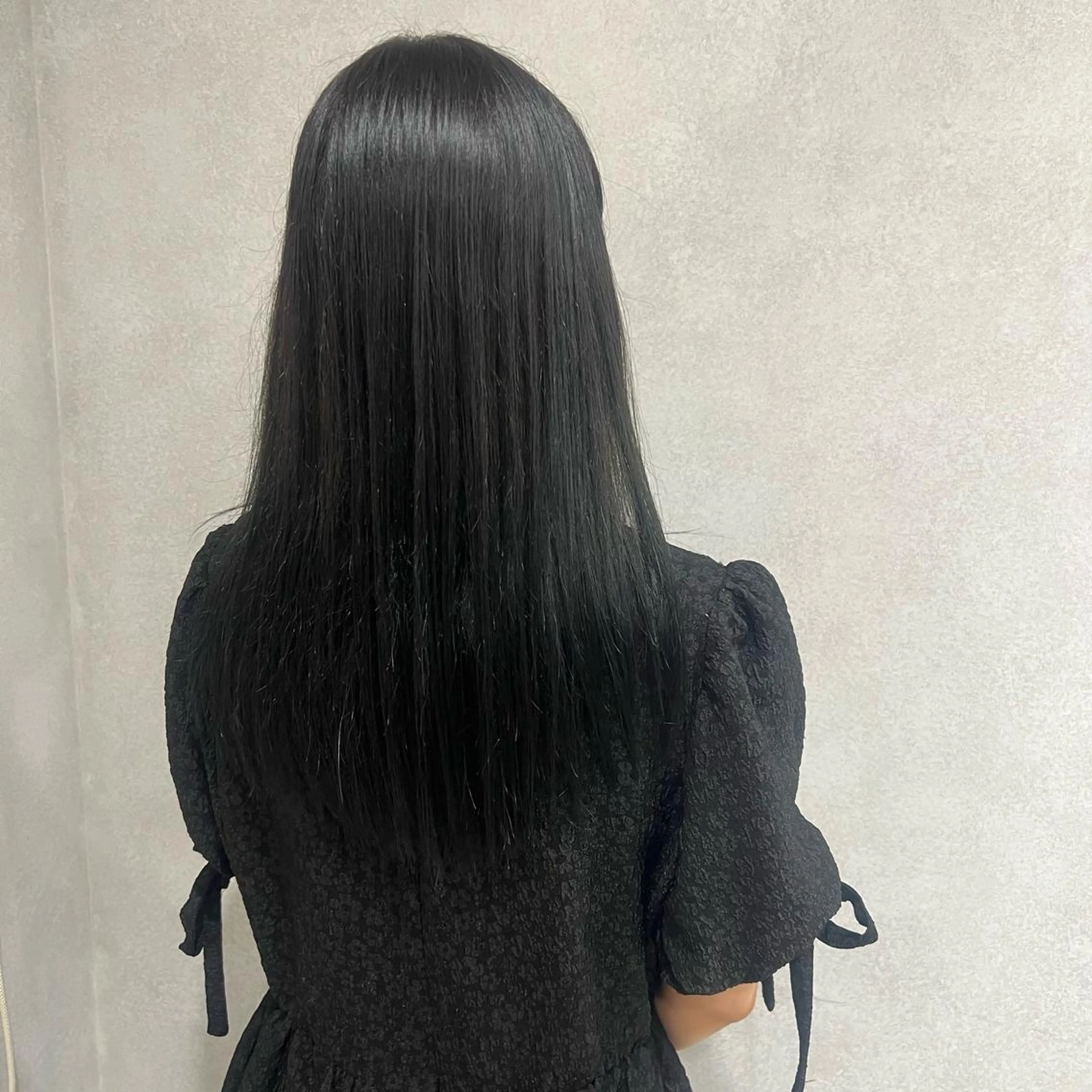 セミロング カラー 黒髪 カット ヘアカラー トリートメント 韓国hair ·͜· watanabeのヘアスタイル